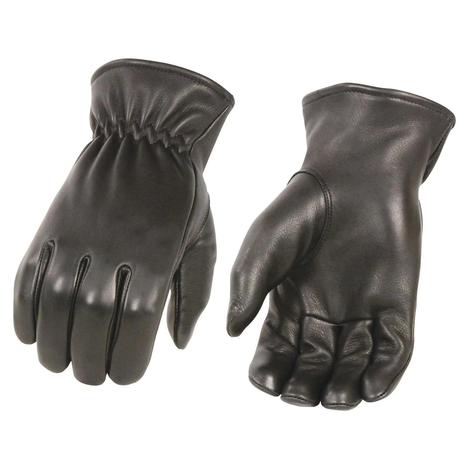 Milwaukee Leather Men's Unlined 100% USA Northern Deerskin Gloves w/Cinch Wrist MG7595