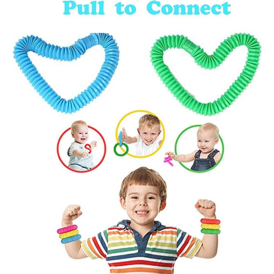 Paquete de 14 Tuberías Pop Antiestrés Rifang - Juguetes Sensoriales