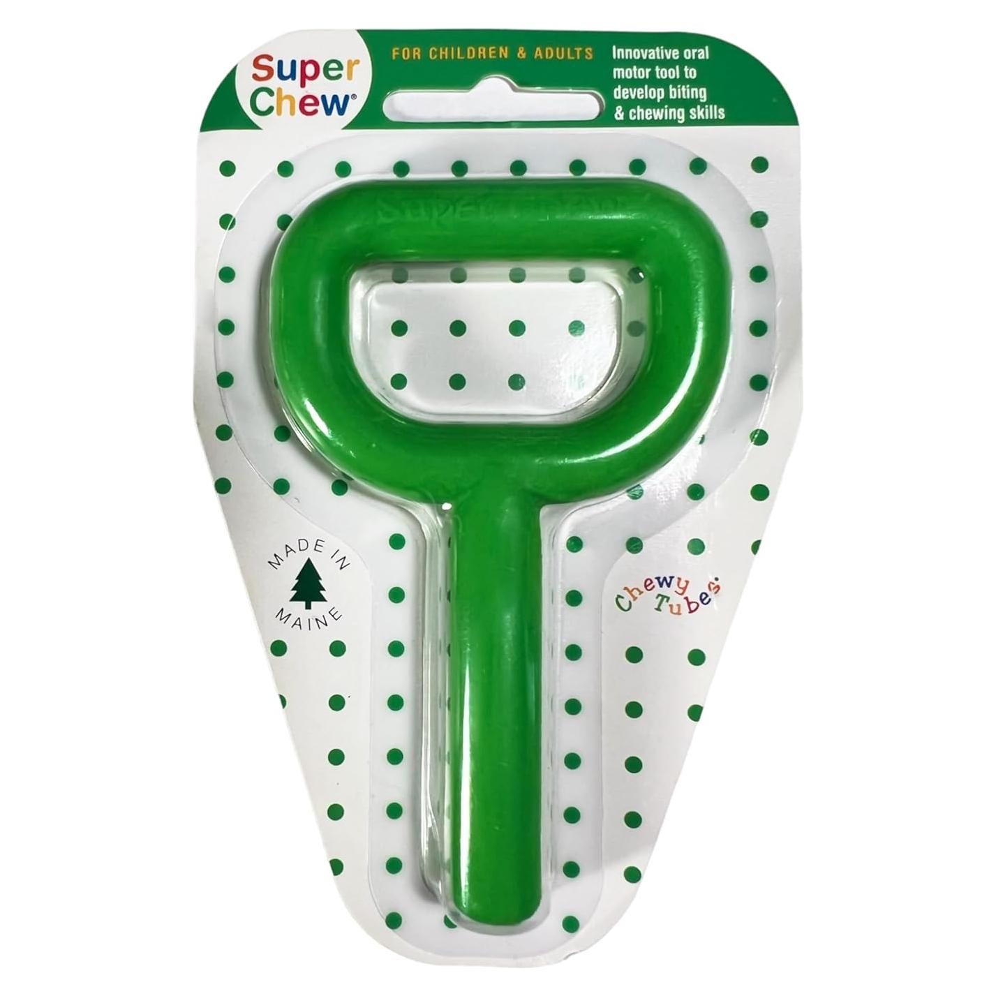 Chewy Tubes Super Chew Verde - Silicona Lavable 10g