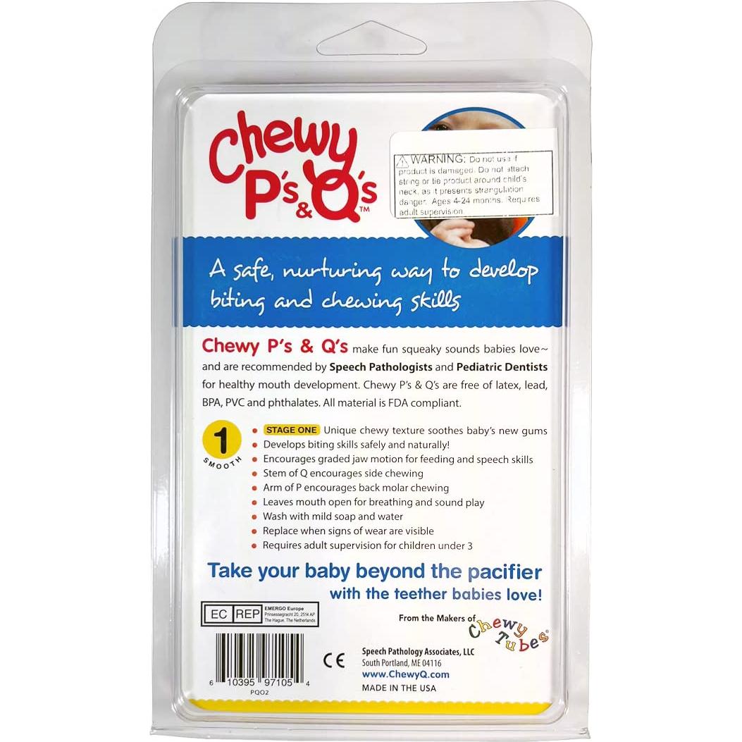 Tubos Masticables P y Q - Ejercitadores Orales Seguros