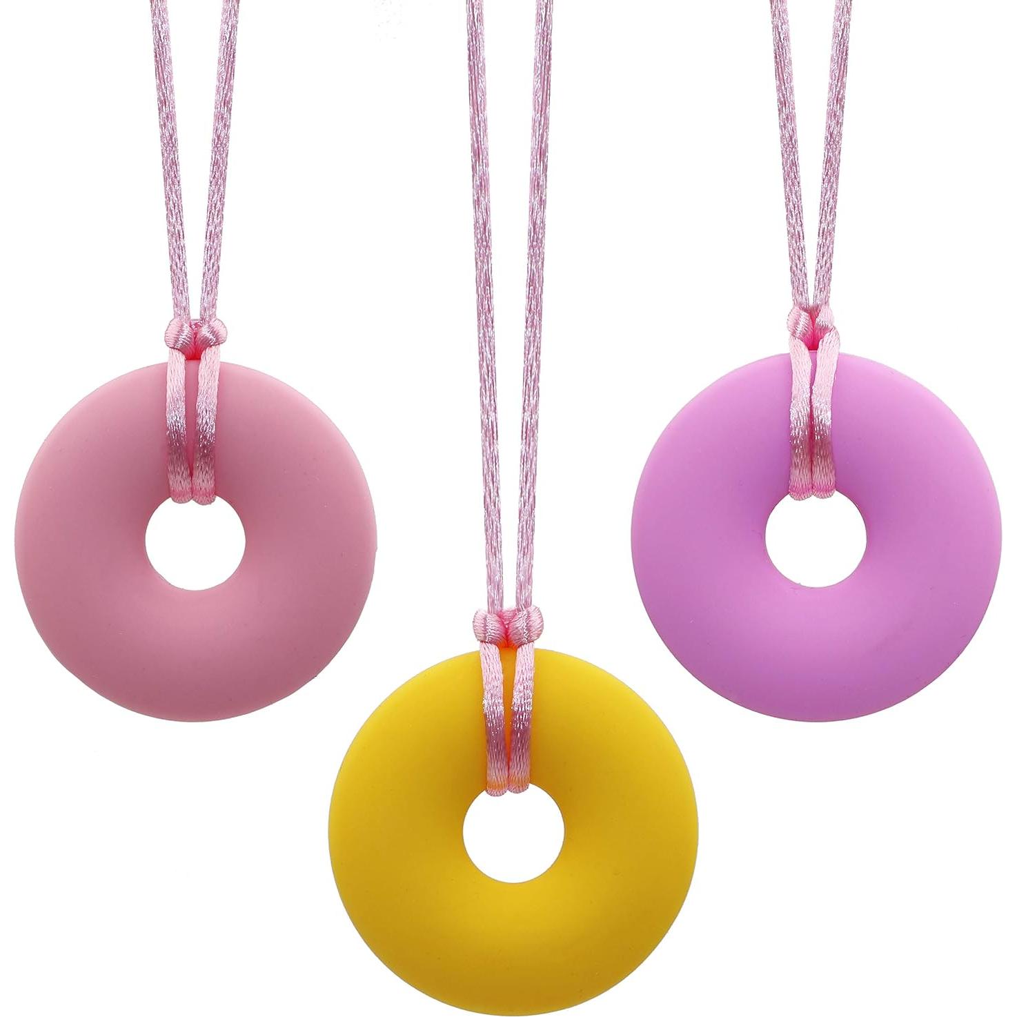 Collar Masticable Sensorial KongNai para Adolescentes - Silicona 3 Unidades