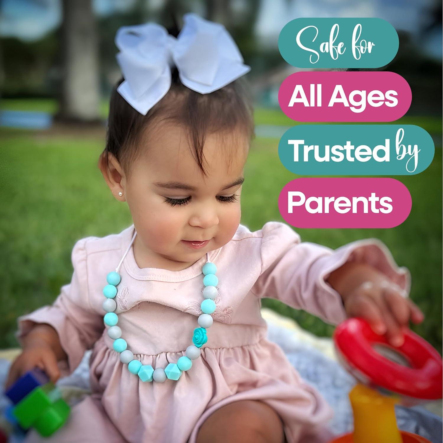Collares Sensoriales para Niños - 2 Piezas Silicona Ajustable