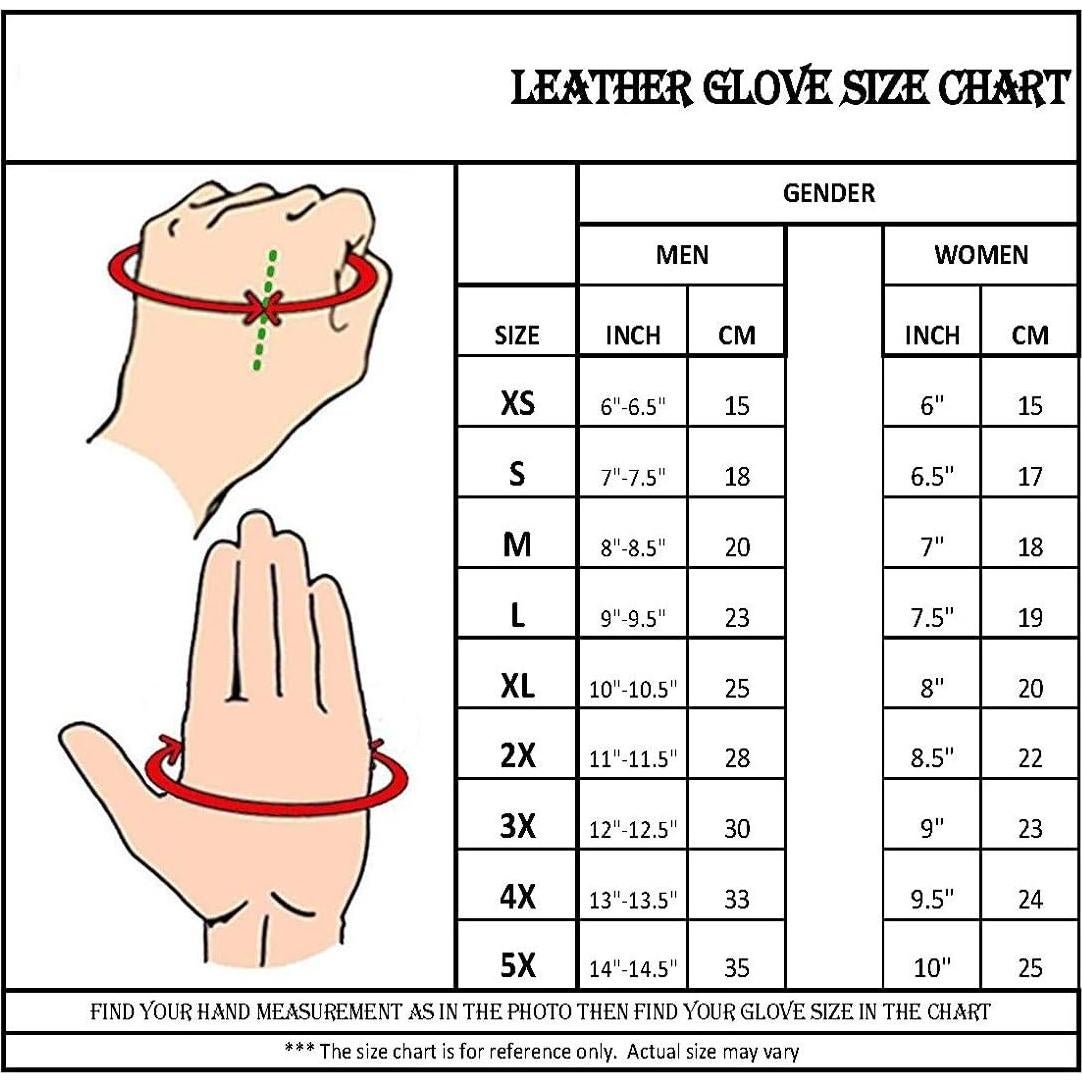 Guantes de piel de ciervo Milwaukee Leather MG7595 para hombres