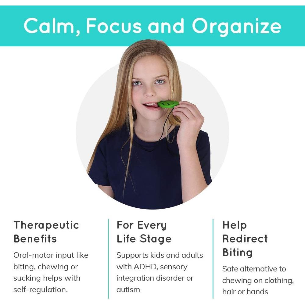 Conjunto de Pulseras Masticables de Silicona para Niños - 3 Unidades