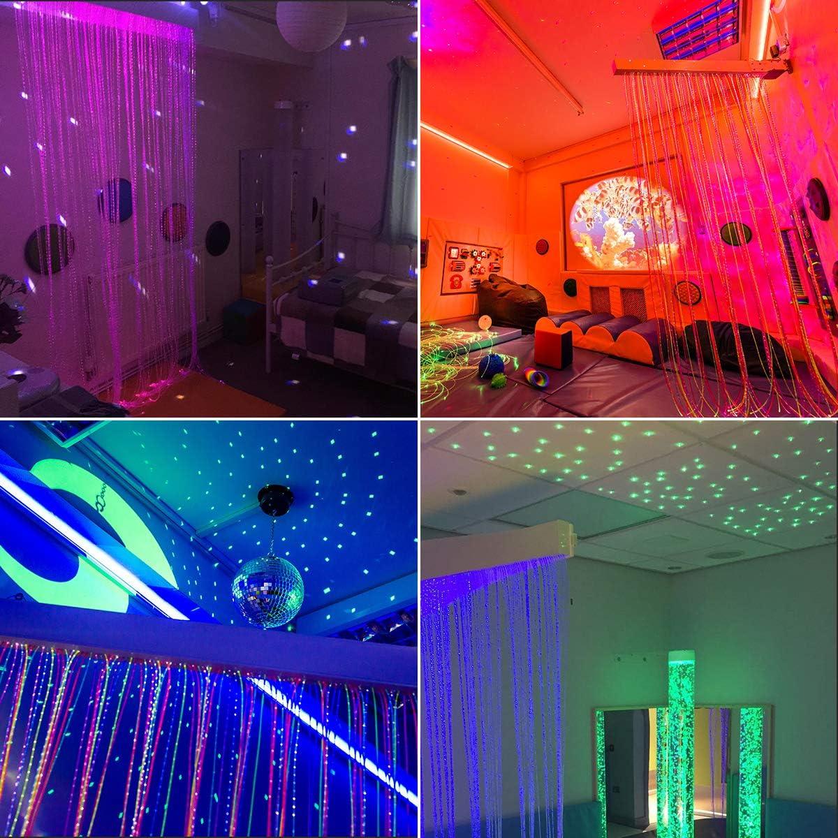 Kit de luces de cortina de fibra óptica RGBW AMKI 6W 2m