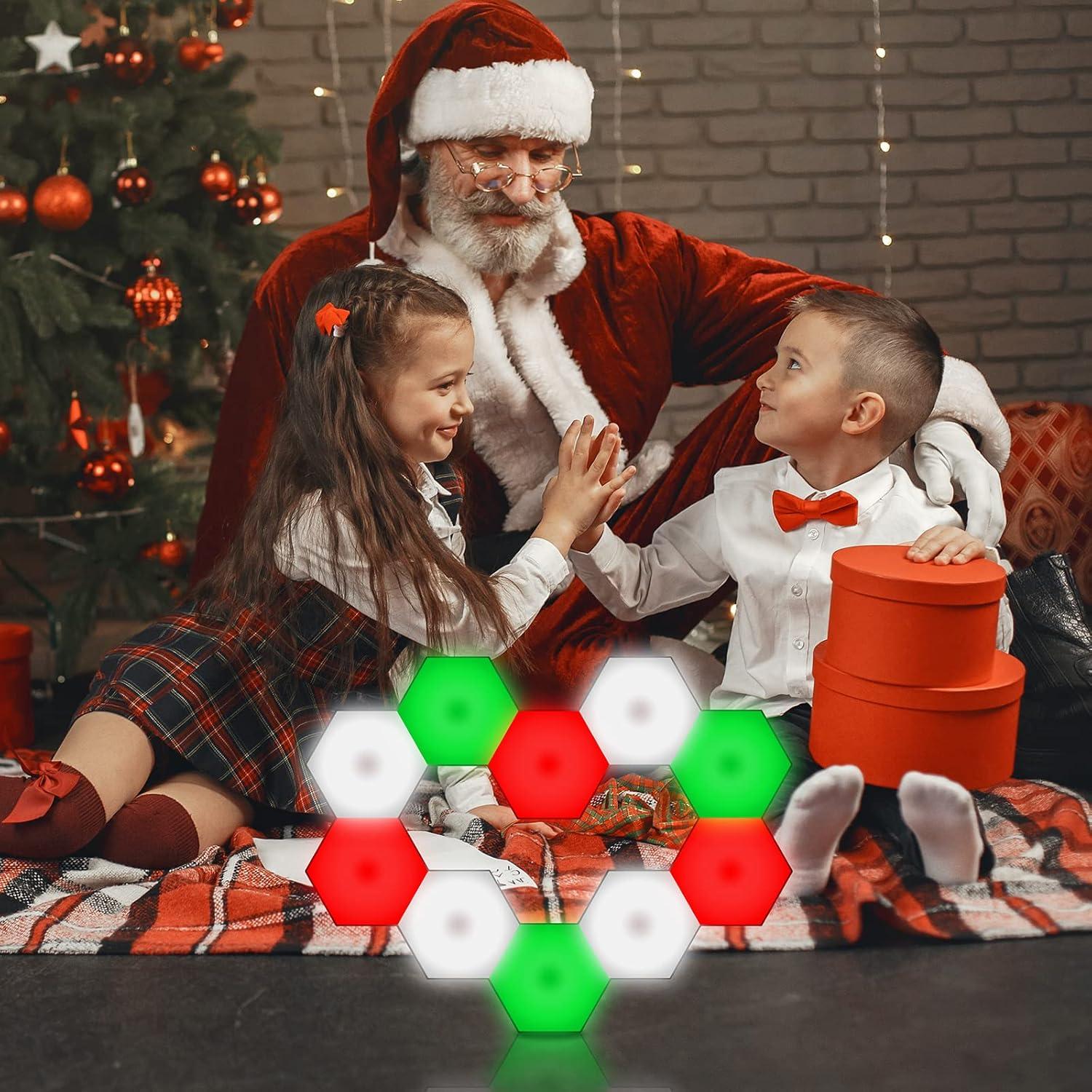 Luces LED Hexagonales Vcwtty con Control Remoto - 6 Pack RGB