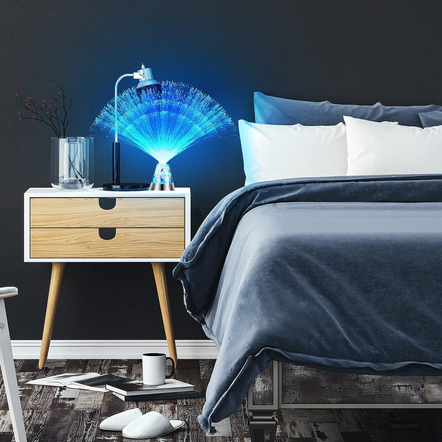 Lámpara de Fibra Óptica LED Tuanse 2 Paquetes 34 cm Control Remoto