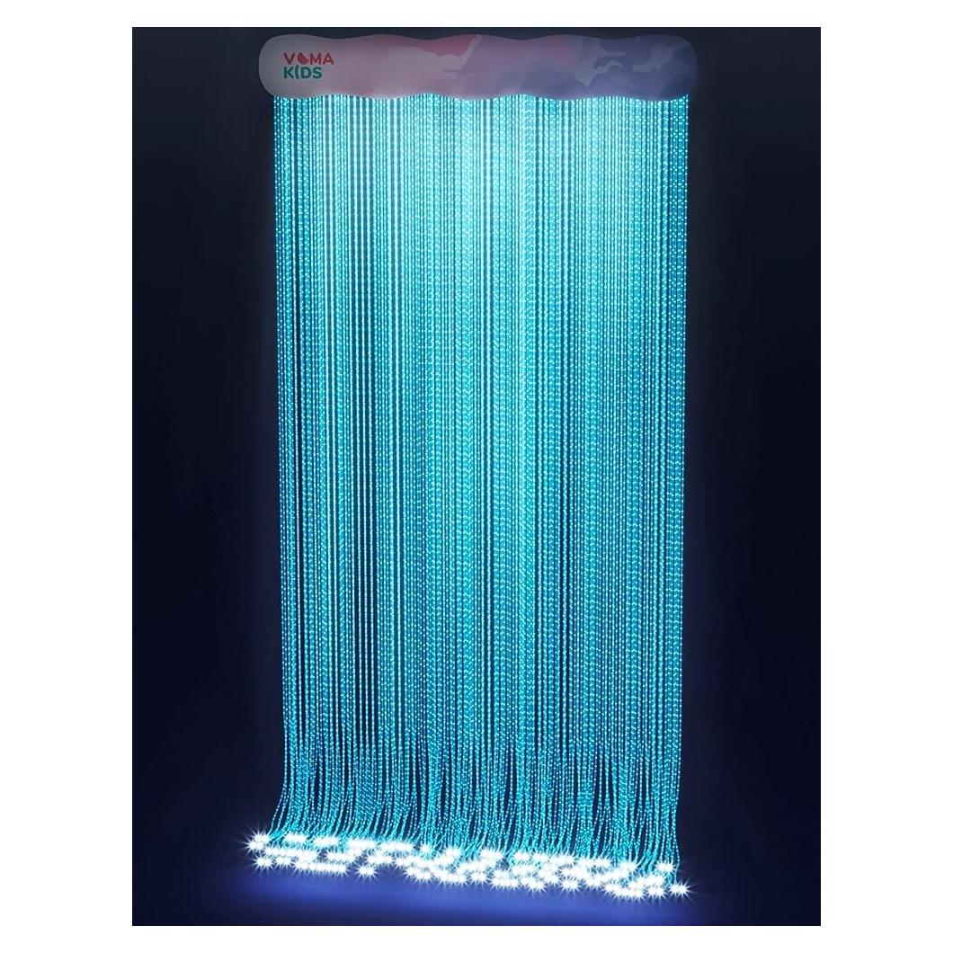 Cortina de Luz de Fibra Óptica Playlearn 100 Cuerdas 106x244 cm