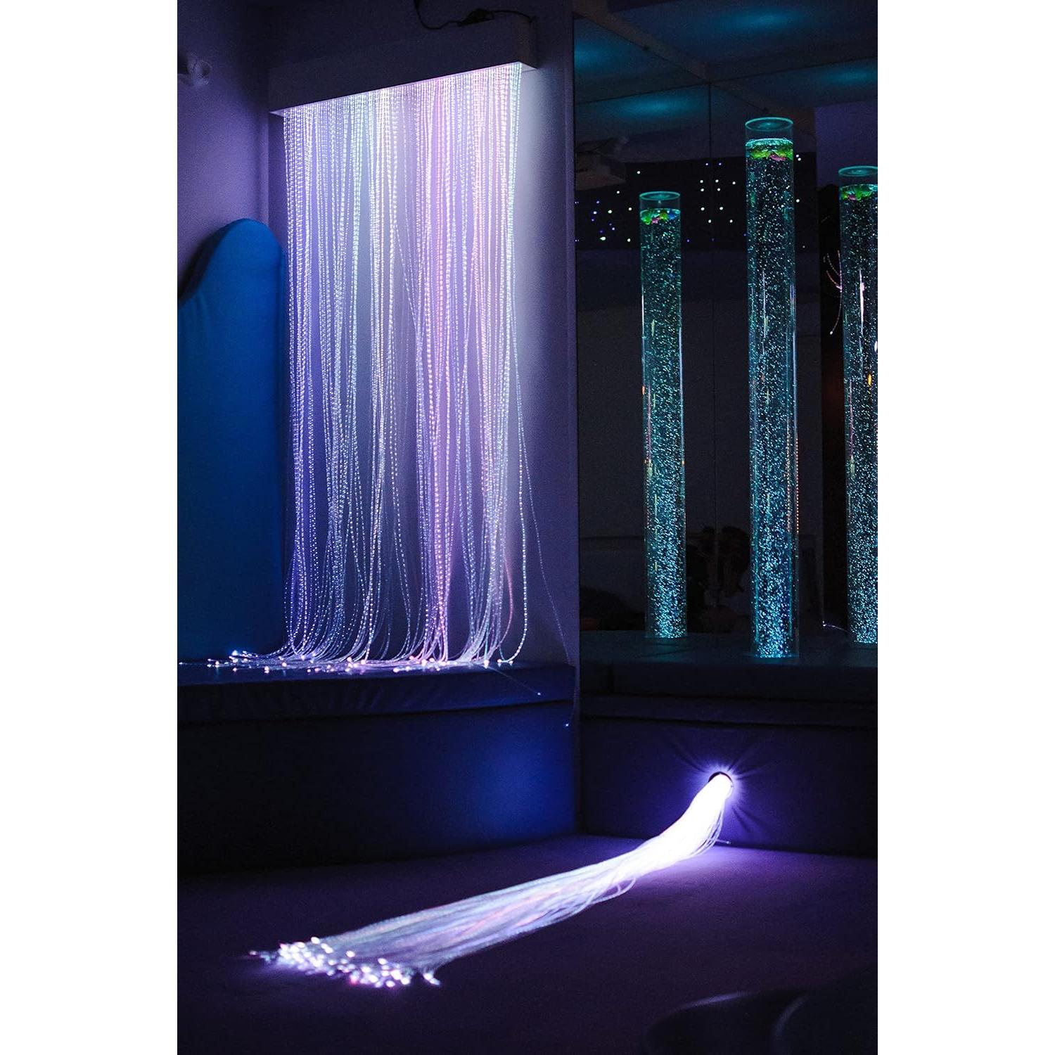 Cortina de Luz de Fibra Óptica Playlearn 100 Cuerdas 106x244 cm