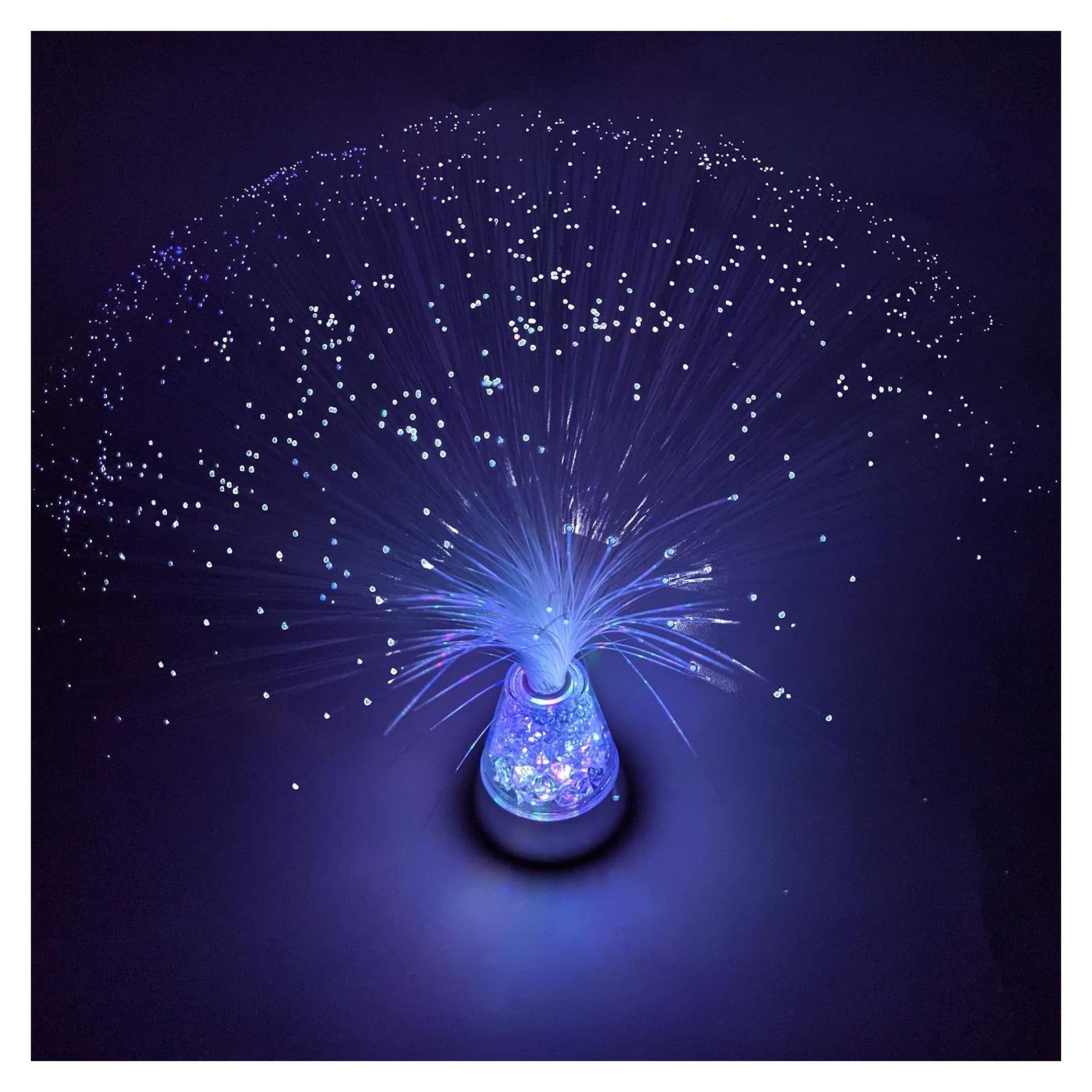 Lámpara de fibra óptica SciencePurchase 33 cm colores LED