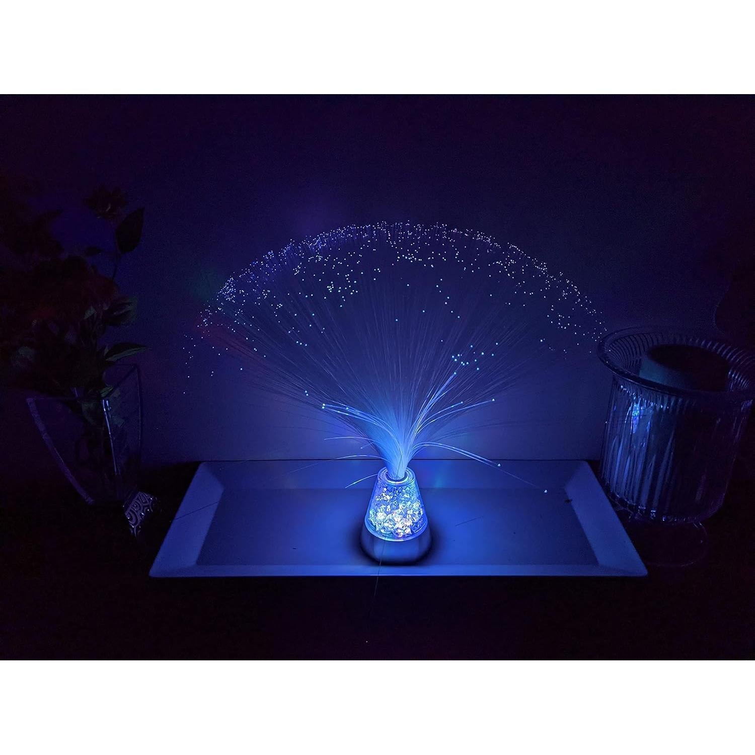 Lámpara de fibra óptica SciencePurchase 33 cm colores LED