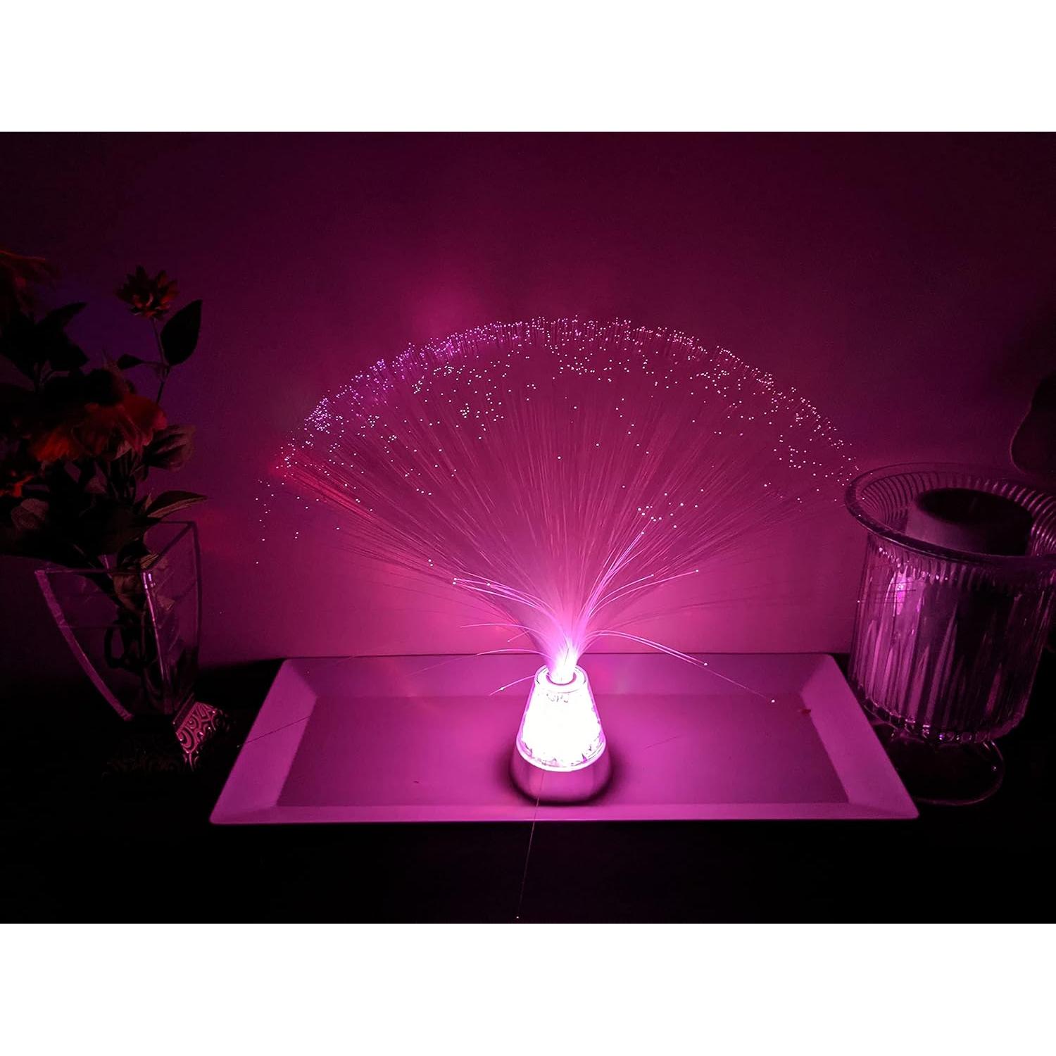 Lámpara de fibra óptica SciencePurchase 33 cm colores LED