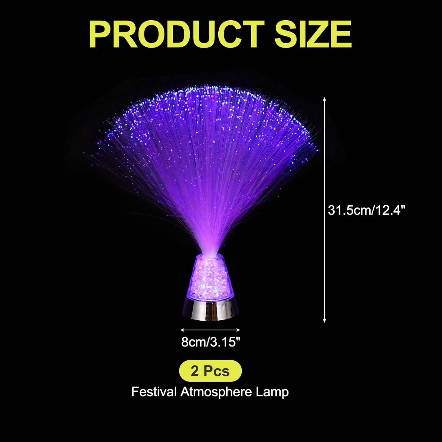 Lámpara de Fibra Óptica MECCANIXITY LED 31.5cm 2 Pcs