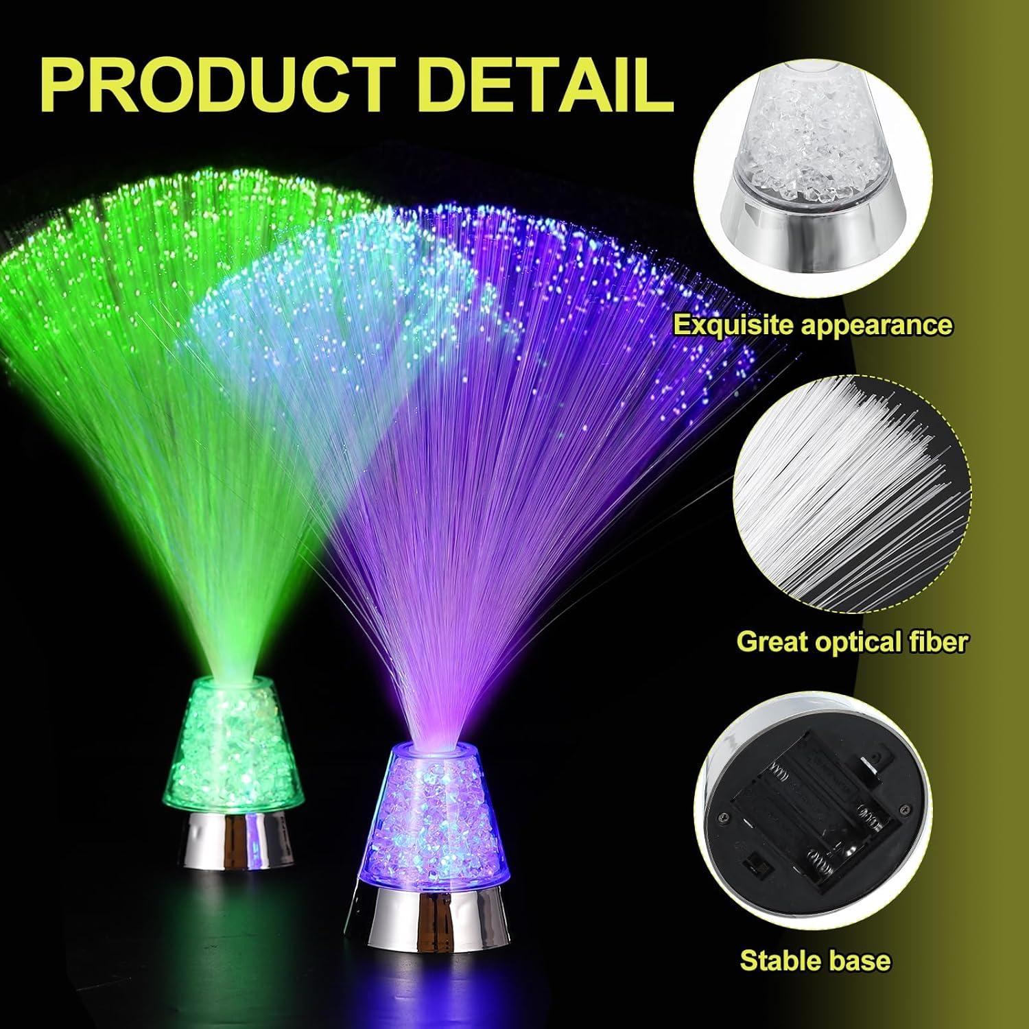 Lámpara de Fibra Óptica MECCANIXITY LED 31.5cm 2 Pcs