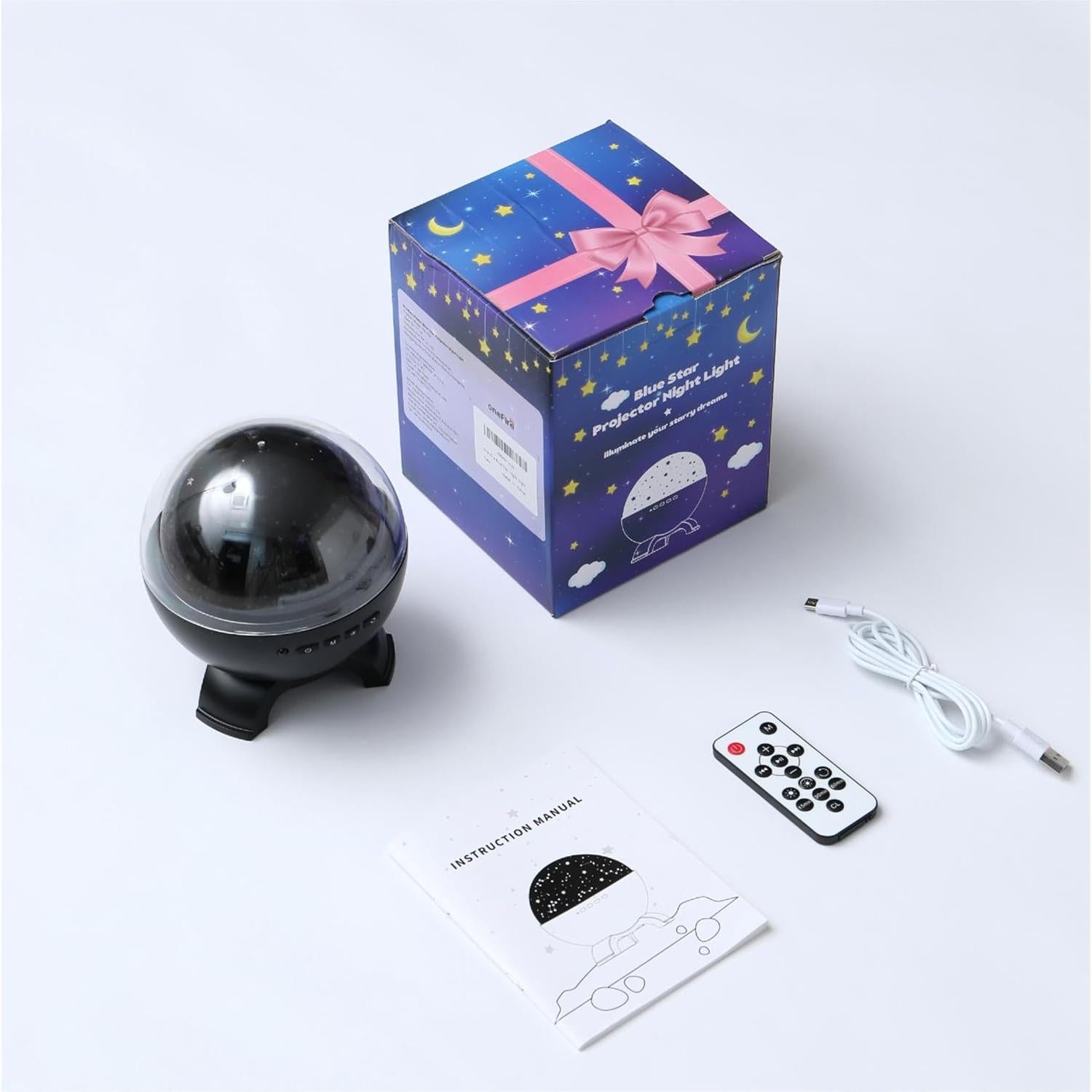 Proyector de Luz Nocturna Estelar One Fire con Bluetooth 15 Colores