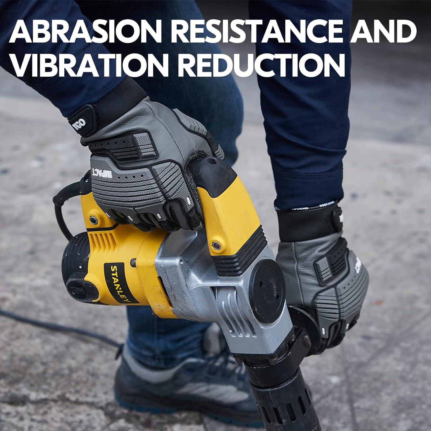 Guantes de Trabajo Vgo CA7722WR Cuero Resistente al Agua