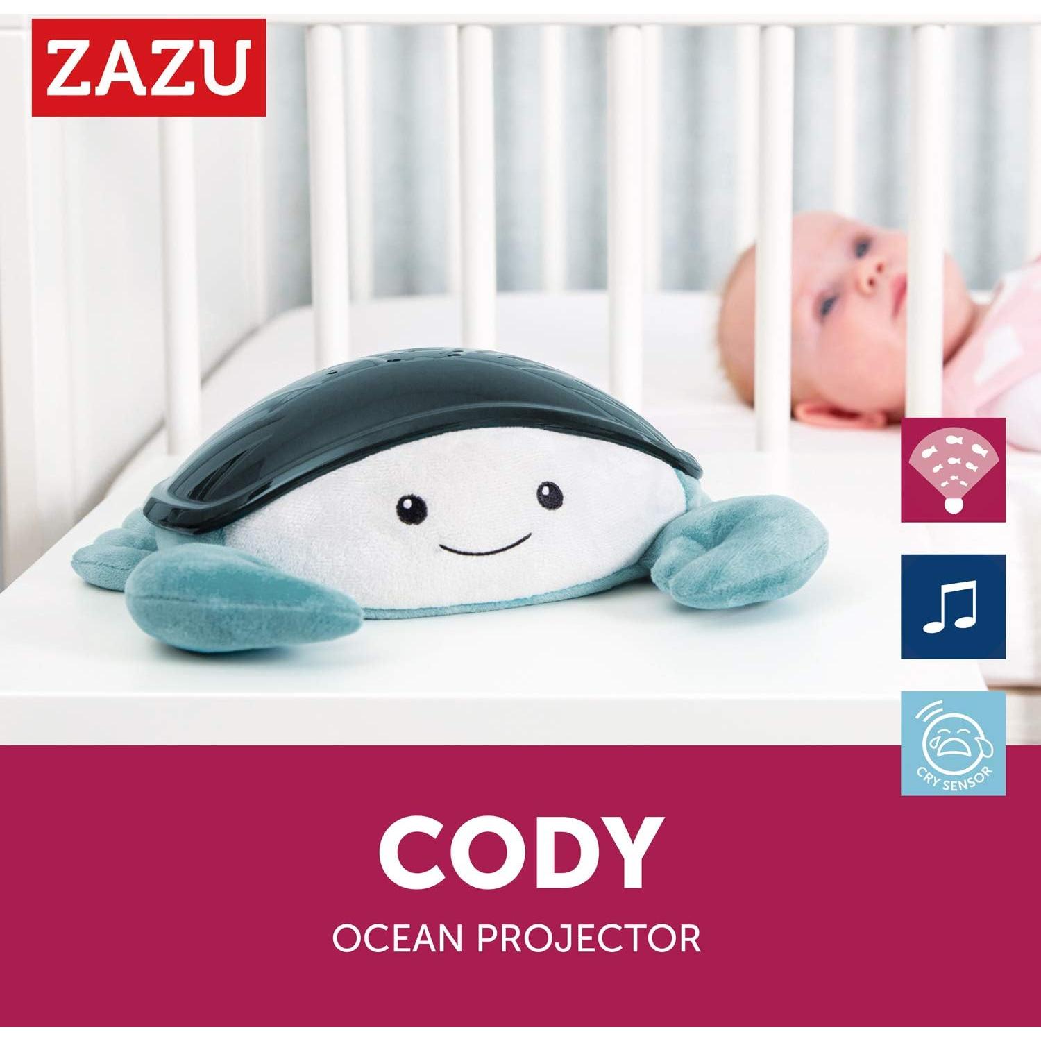 Proyector Nocturno Zazu Kids Cody Cangrejo LED Oceánico