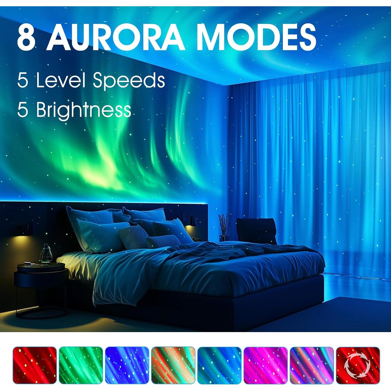 Proyector de Estrellas Deerdance con Control Remoto y 8 Modos