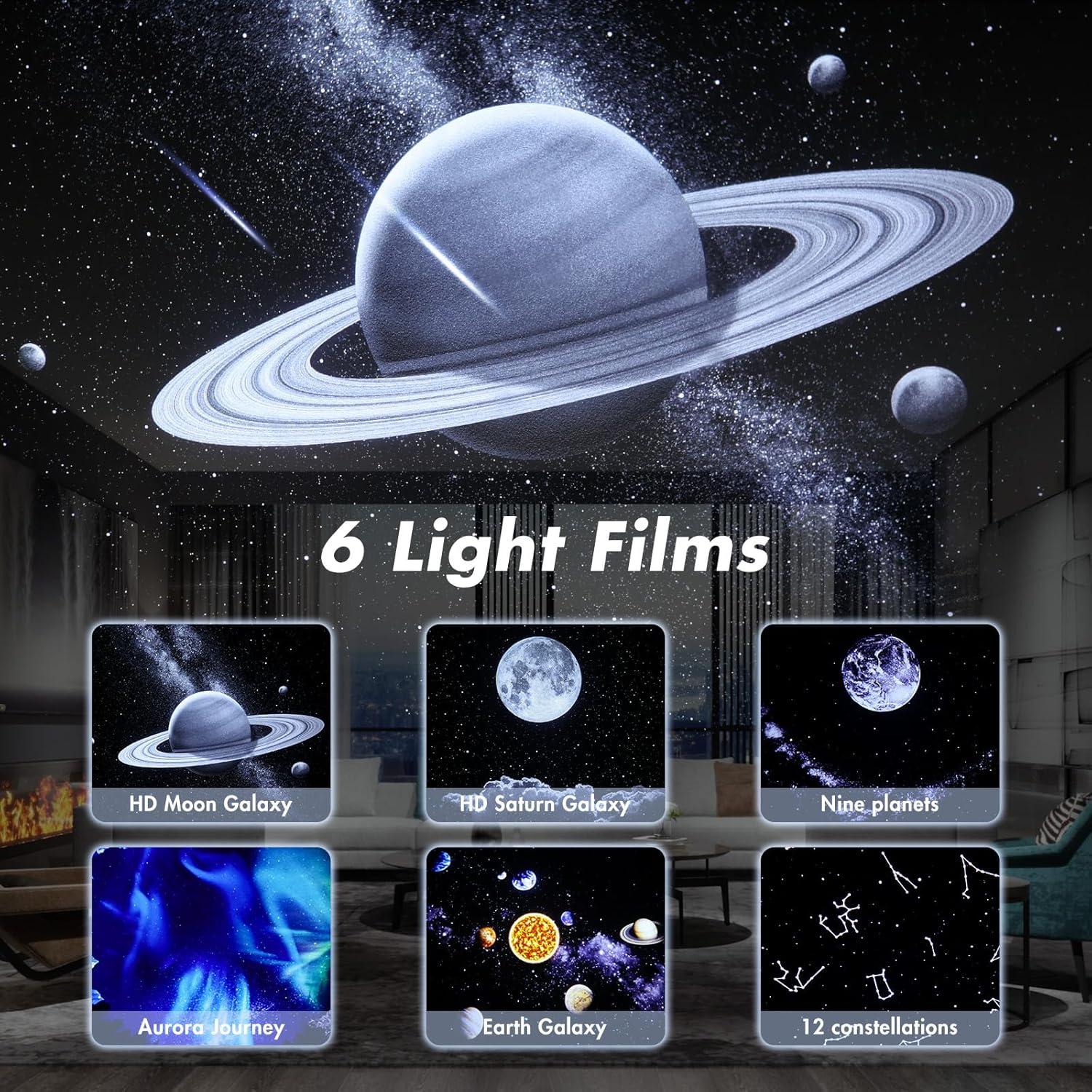 Proyector de Luz Nocturna Planetario HYAMVOR S02 con Bluetooth