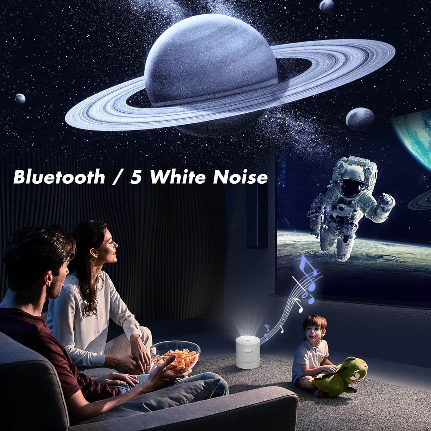 Proyector de Luz Nocturna Planetario HYAMVOR S02 con Bluetooth