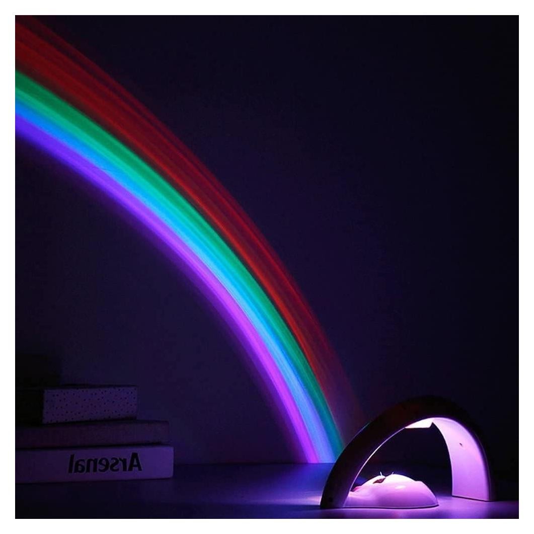Proyector de Luz LED Arcoíris Ralvox - 23cm, USB y Baterías