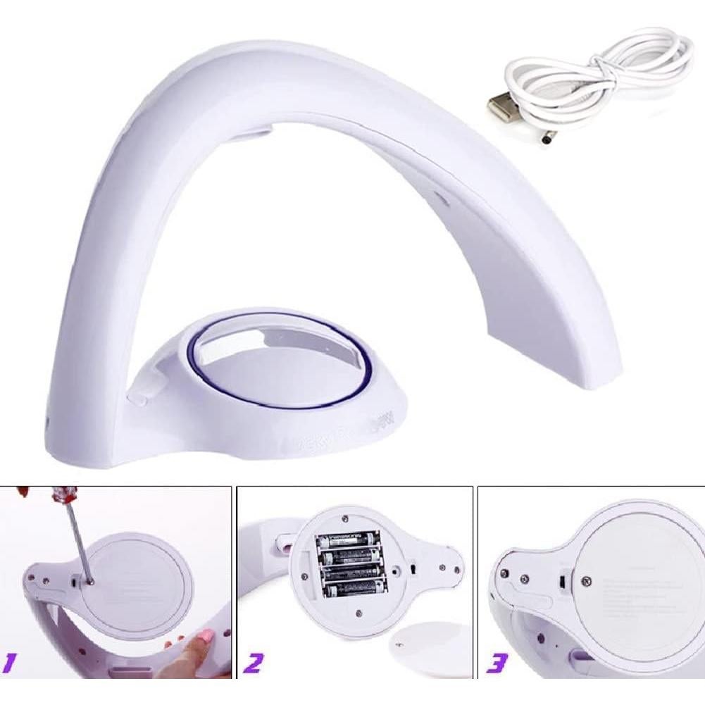 Proyector de Luz LED Arcoíris Ralvox - 23cm, USB y Baterías