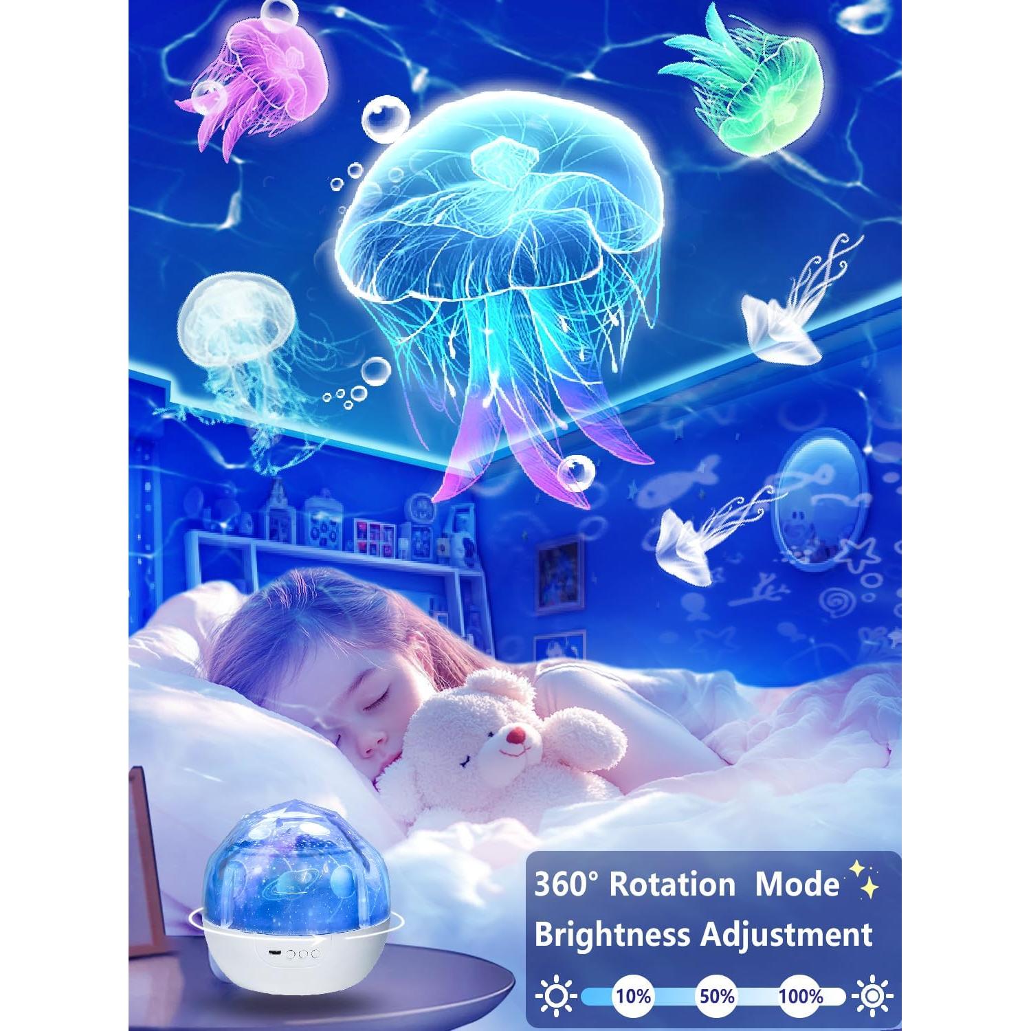 Proyector de Luz Nocturna Estelar EIGTHER 21 Películas 360°