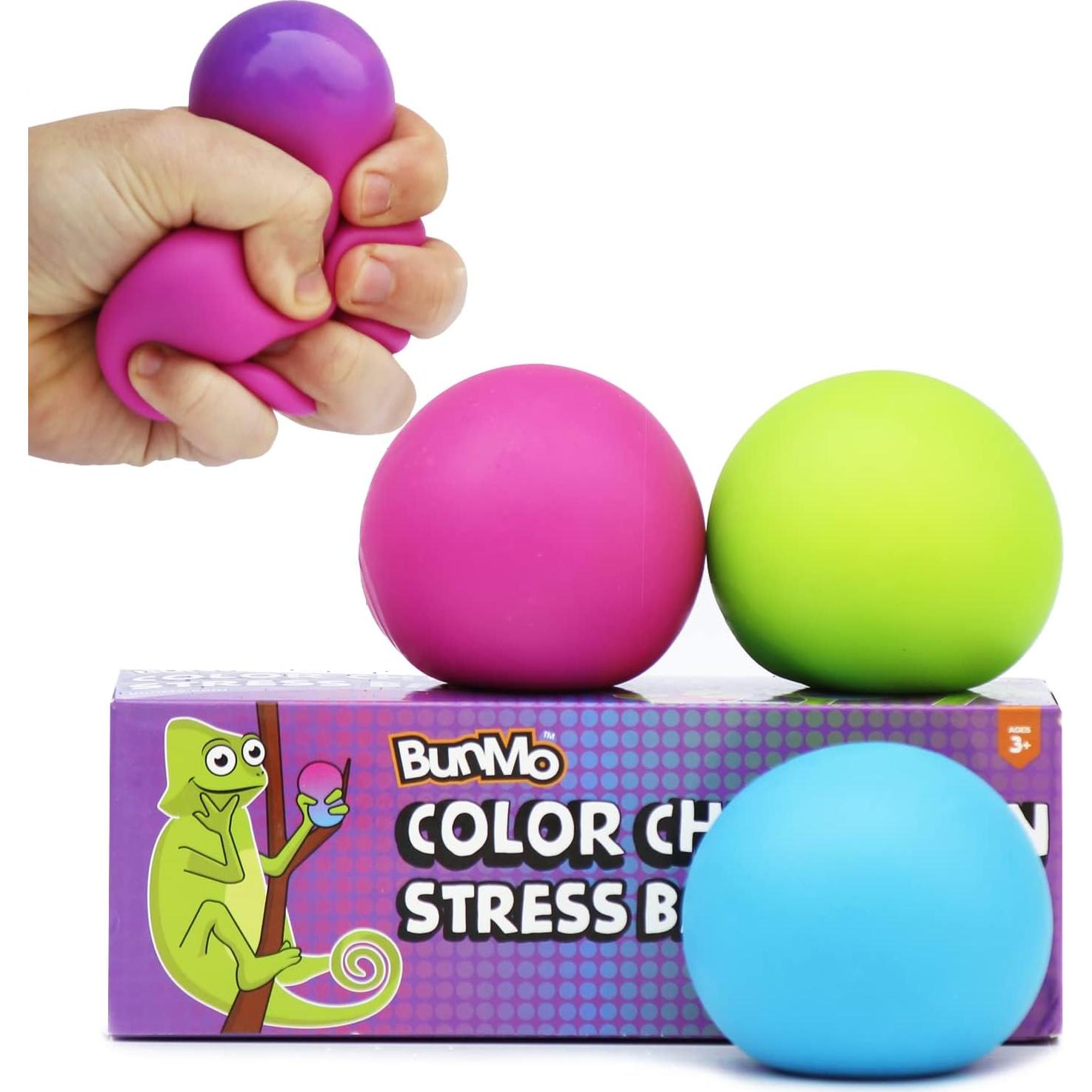 Bolas de Estrés BunMo 3pk - Juguetes Fidget Suaves para Niños