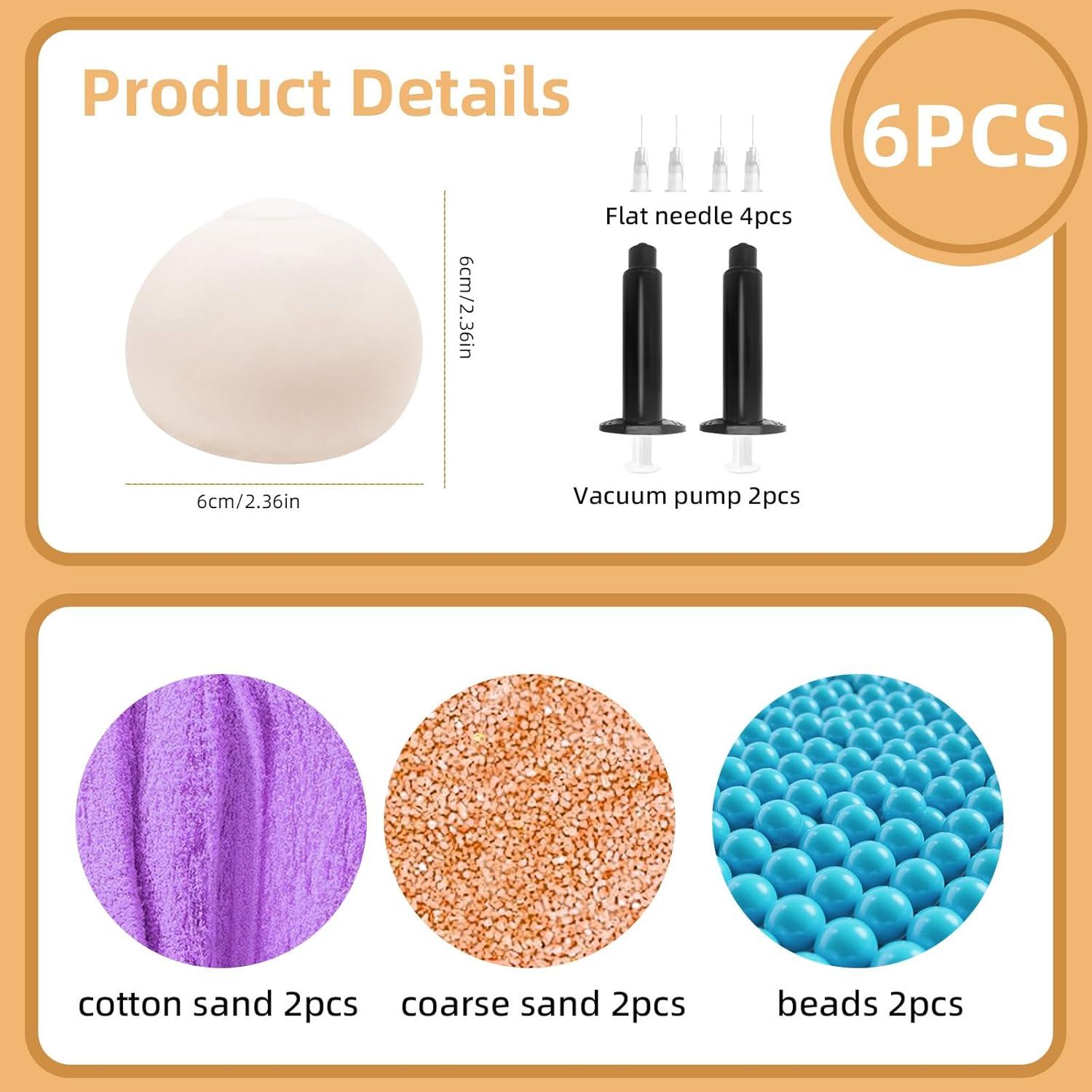 Paquete de 6 Pelotas Antiestrés Chicooan - 3 Texturas