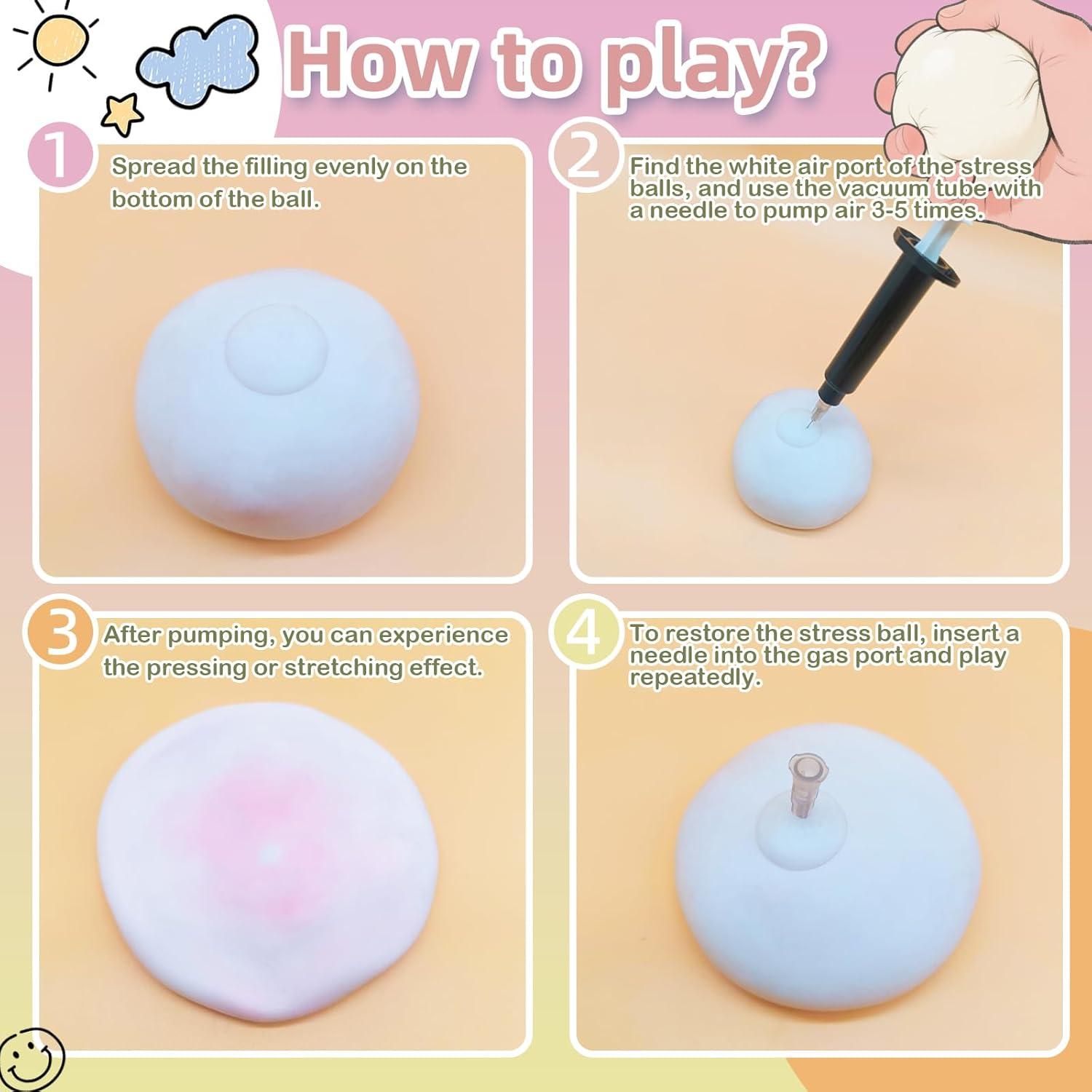 Paquete de 6 Pelotas Antiestrés Chicooan - 3 Texturas