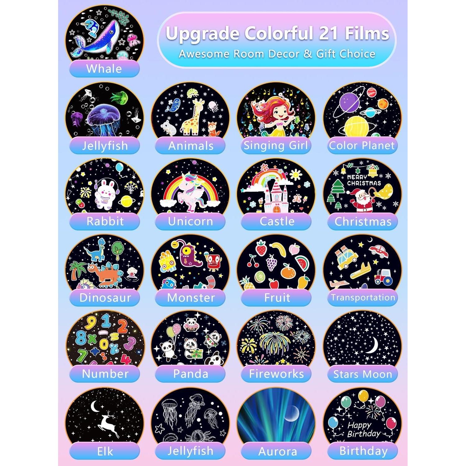 Proyector de Estrellas YOUKELA con Luz Nocturna y Bluetooth