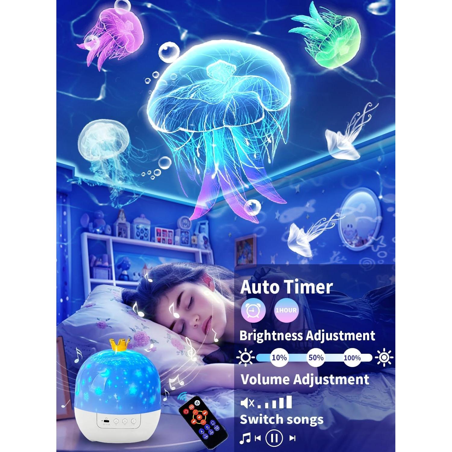 Proyector de Estrellas YOUKELA con Luz Nocturna y Bluetooth