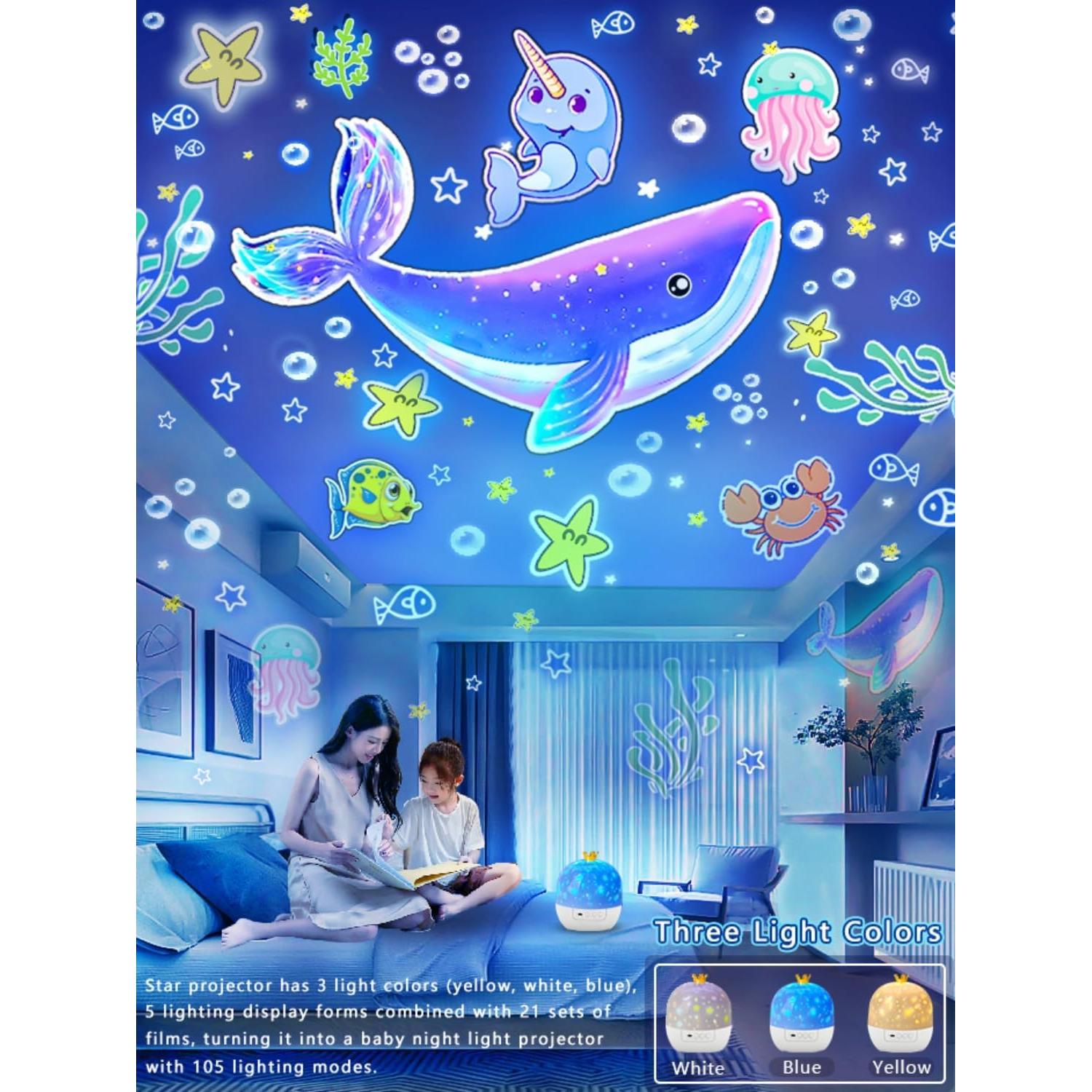 Proyector de Estrellas YOUKELA con Luz Nocturna y Bluetooth