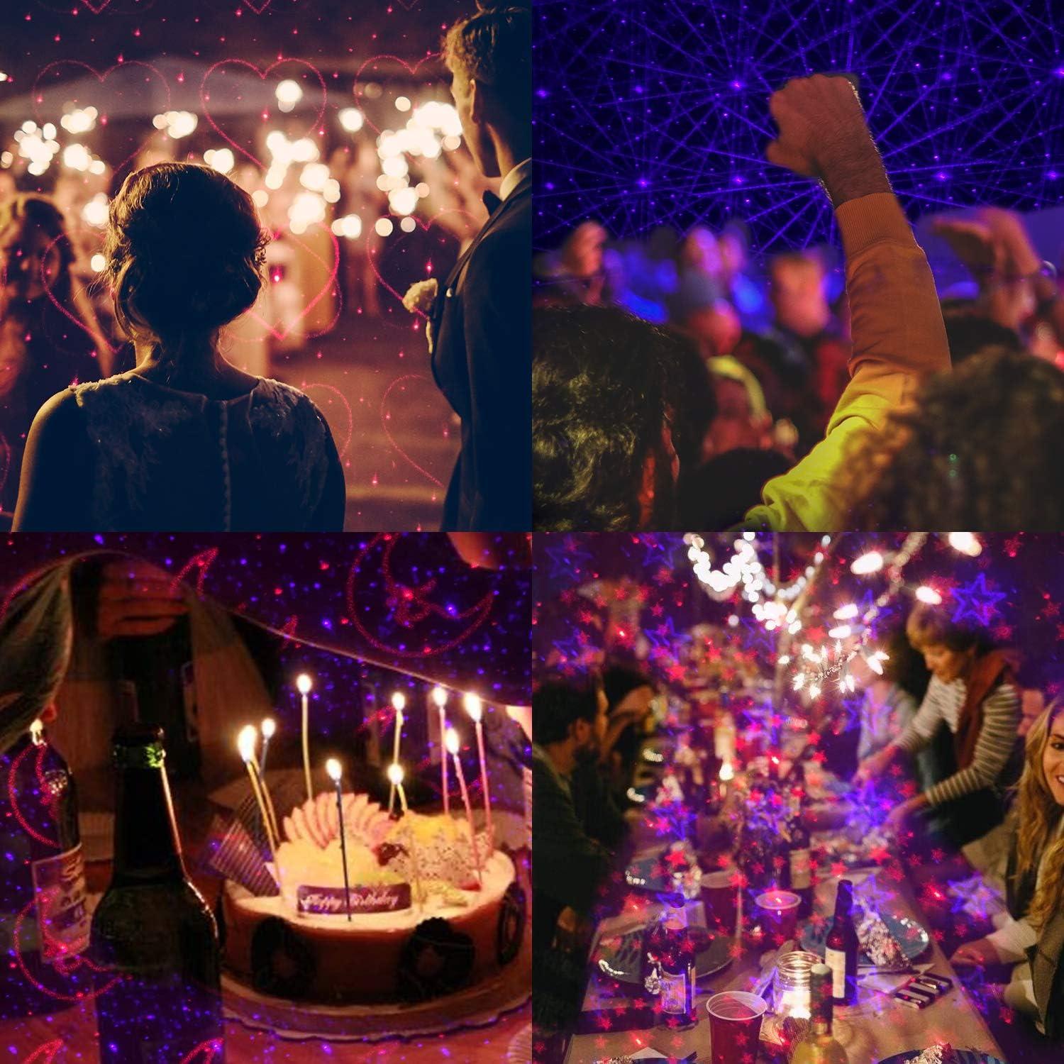 Proyector Luz Nocturna Aevdor Estrella 9 Modos 24 Efectos