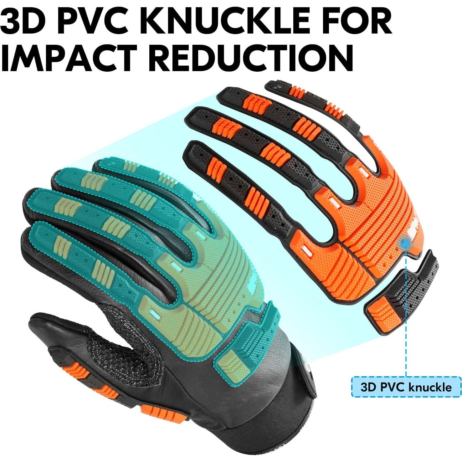 Guantes de Trabajo Vgo CA7722WR de Cuero Resistente