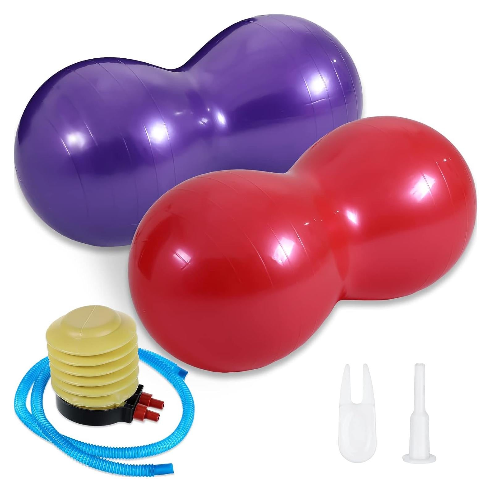 Outus 2 Pelotas de Cacahuate 90 x 45 cm para Ejercicio y Terapia