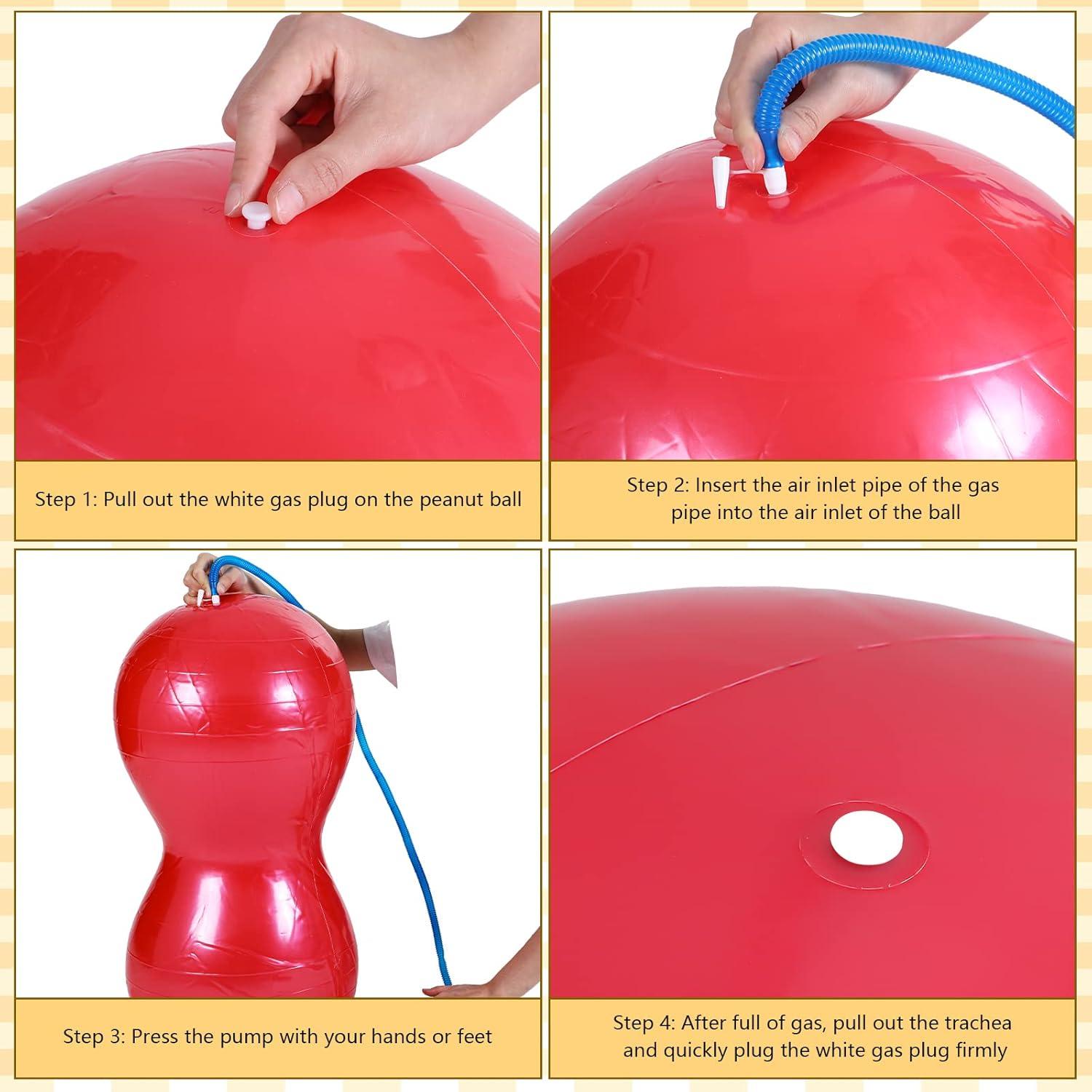 Outus 2 Pelotas de Cacahuate 90 x 45 cm para Ejercicio y Terapia