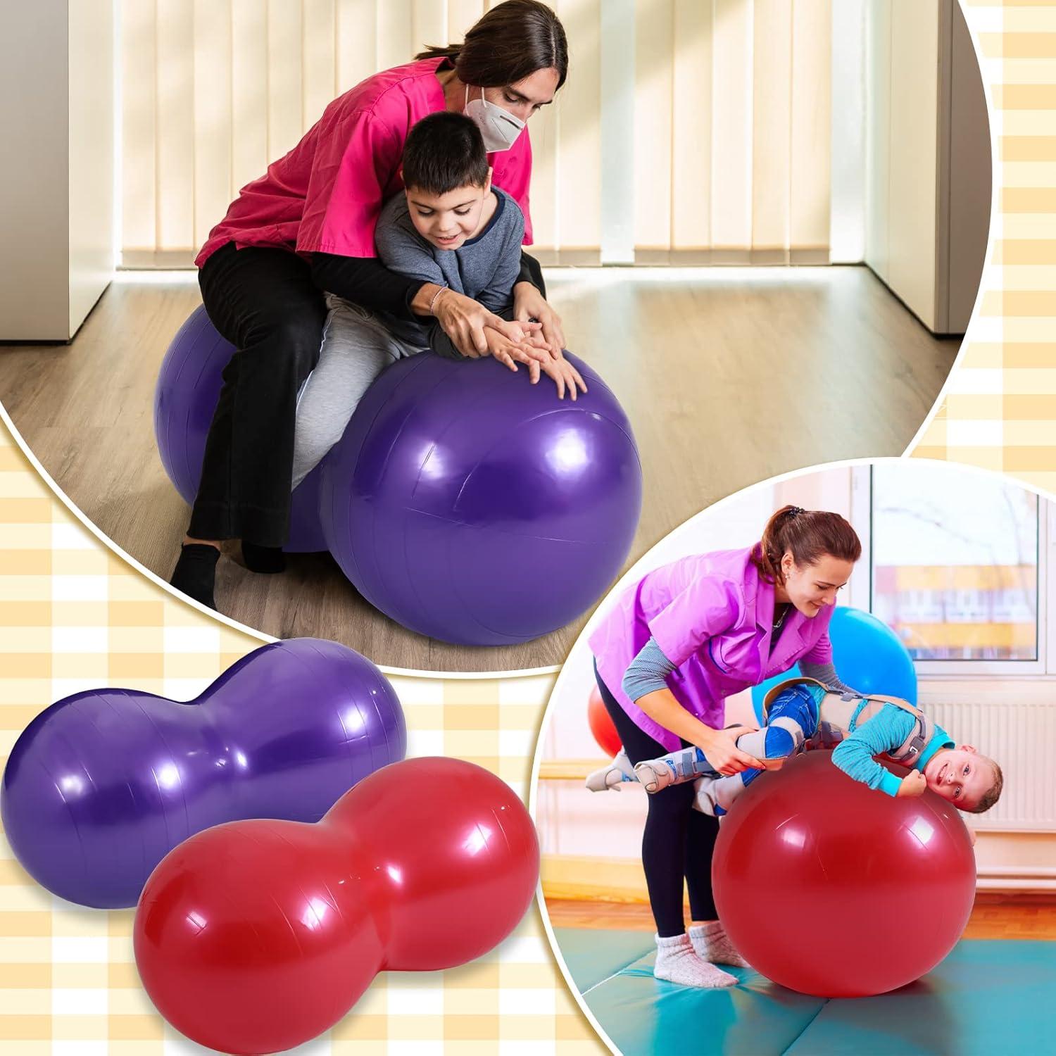 Outus 2 Pelotas de Cacahuate 90 x 45 cm para Ejercicio y Terapia