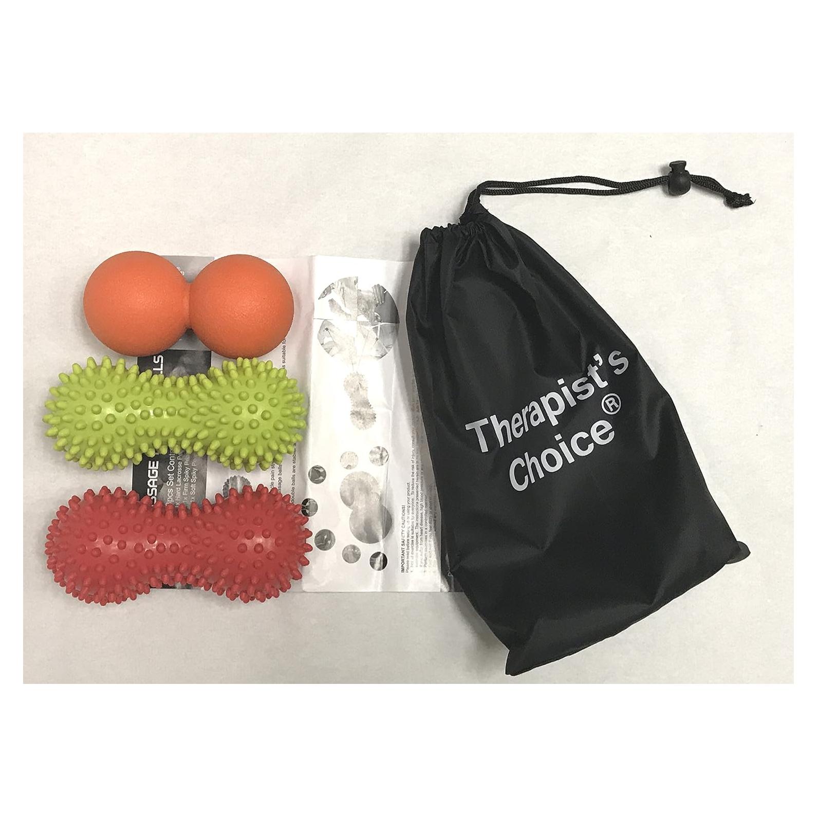 Kit de Masaje con Pelotas de Cacahuate - 3 Piezas para Estrés