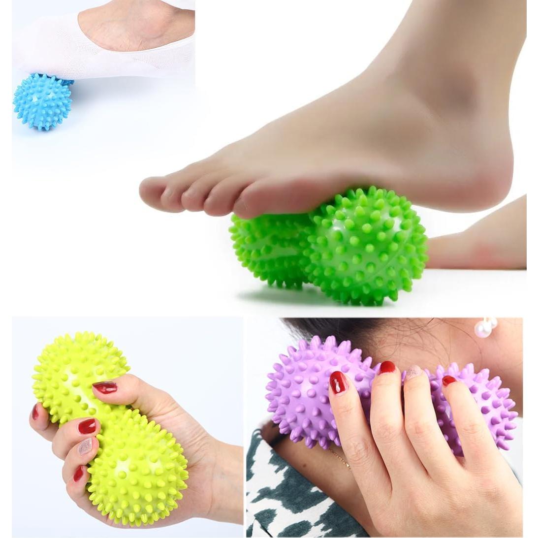 2 Pelotas de Masaje Lacrosse SquEqu para Alivio Muscular