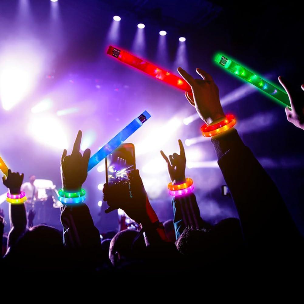 24 Palos Brillantes LED Siwarm para Fiestas y Halloween