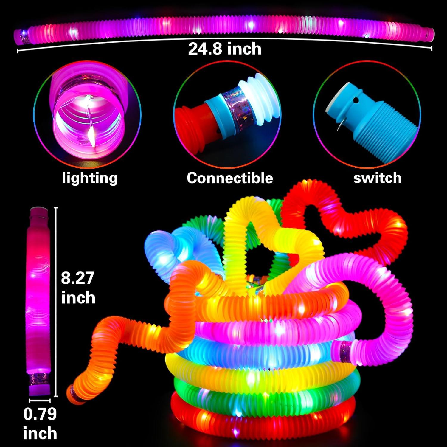 24 Palos Brillantes LED Siwarm para Fiestas y Halloween