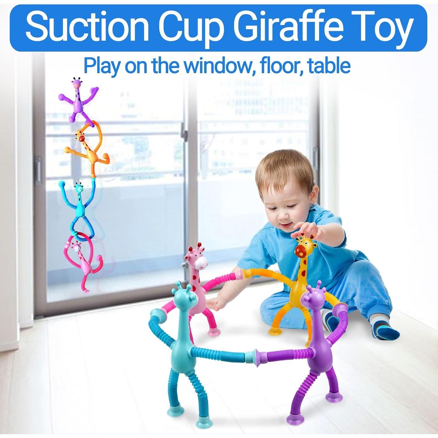 Juguetes Sensory Pop Jirafa COLEGRY - Paquete de 4 para Niños