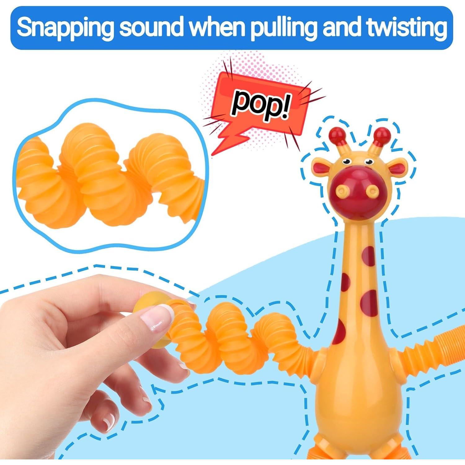 Juguetes Sensory Pop Jirafa COLEGRY - Paquete de 4 para Niños