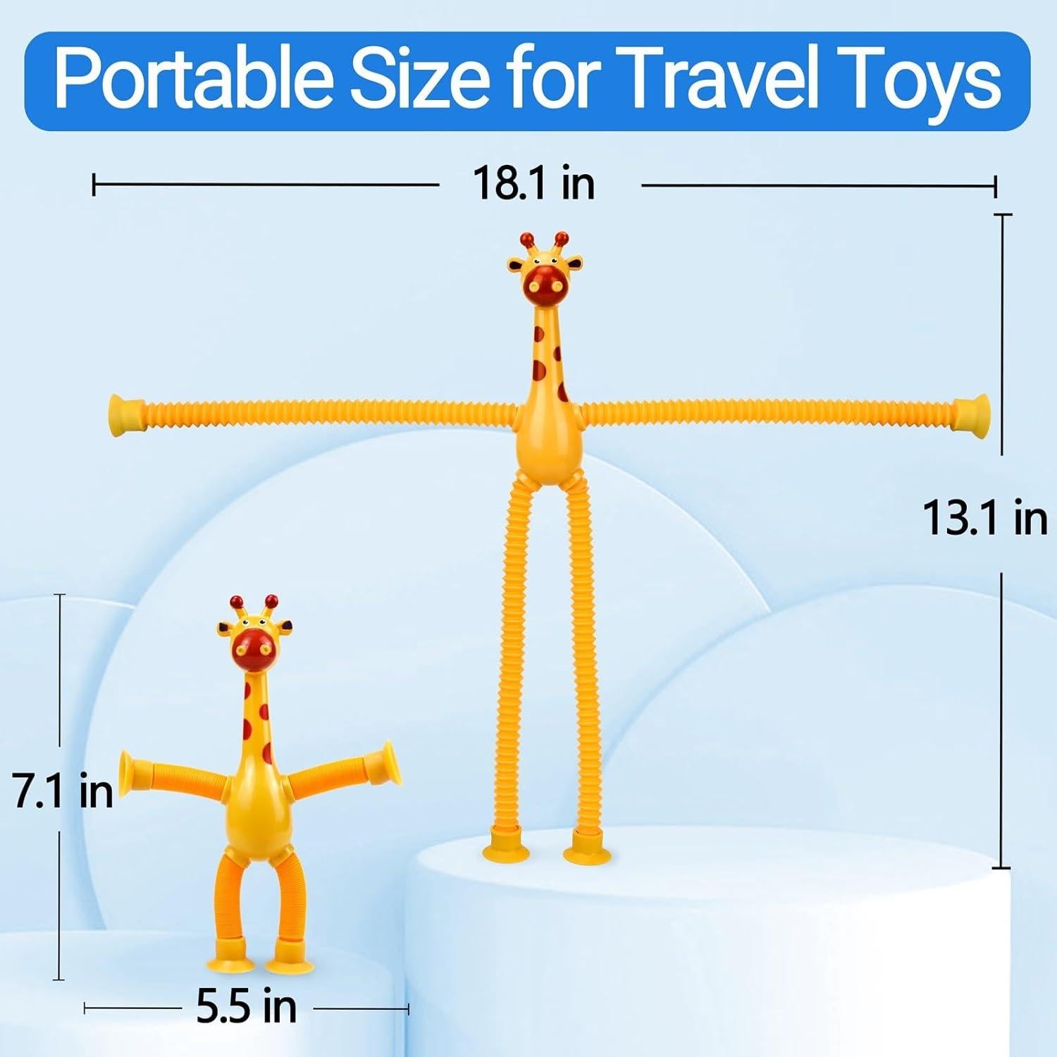 Juguetes Sensory Pop Jirafa COLEGRY - Paquete de 4 para Niños
