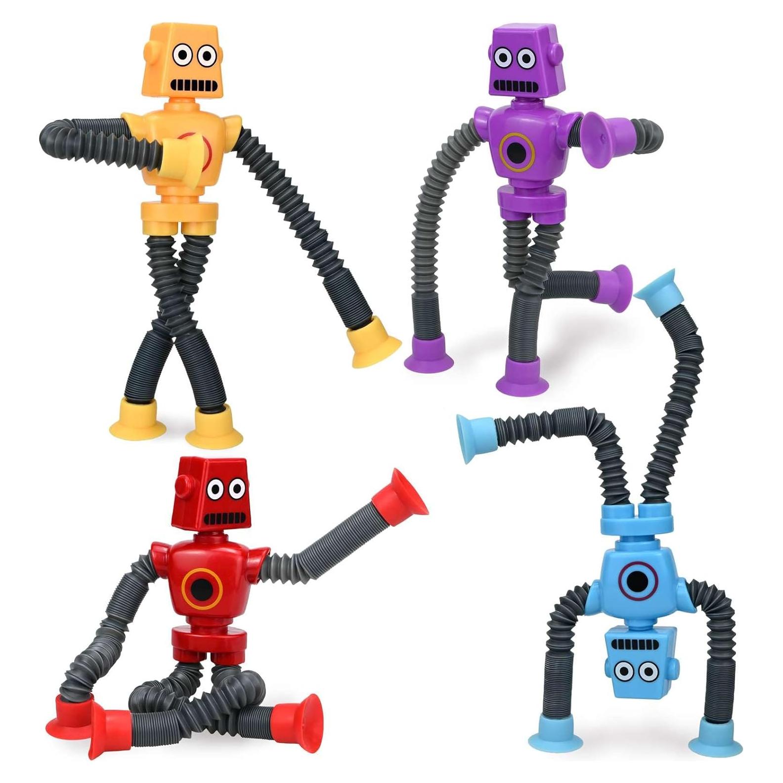 Juguetes Robot COLEGRY - Paquete de 4 Tubos Pop Antiestrés