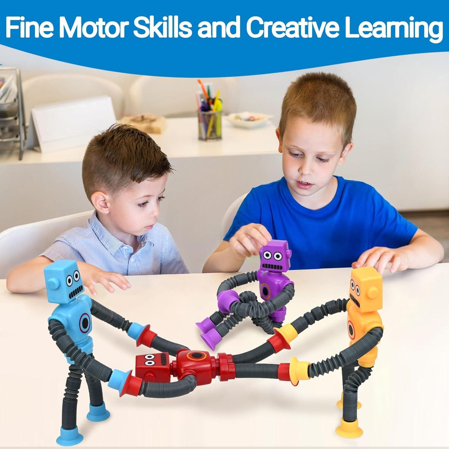 Juguetes Robot COLEGRY - Paquete de 4 Tubos Pop Antiestrés