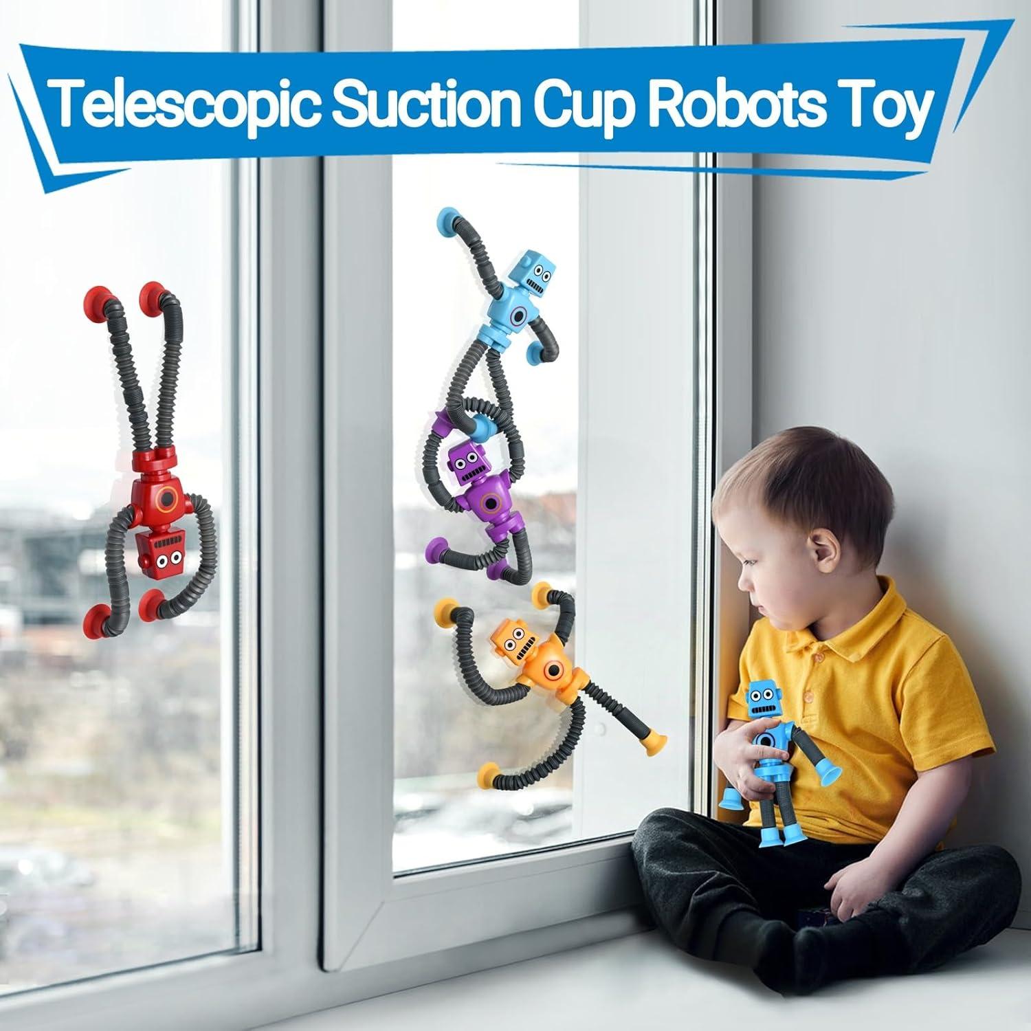 Juguetes Robot COLEGRY - Paquete de 4 Tubos Pop Antiestrés