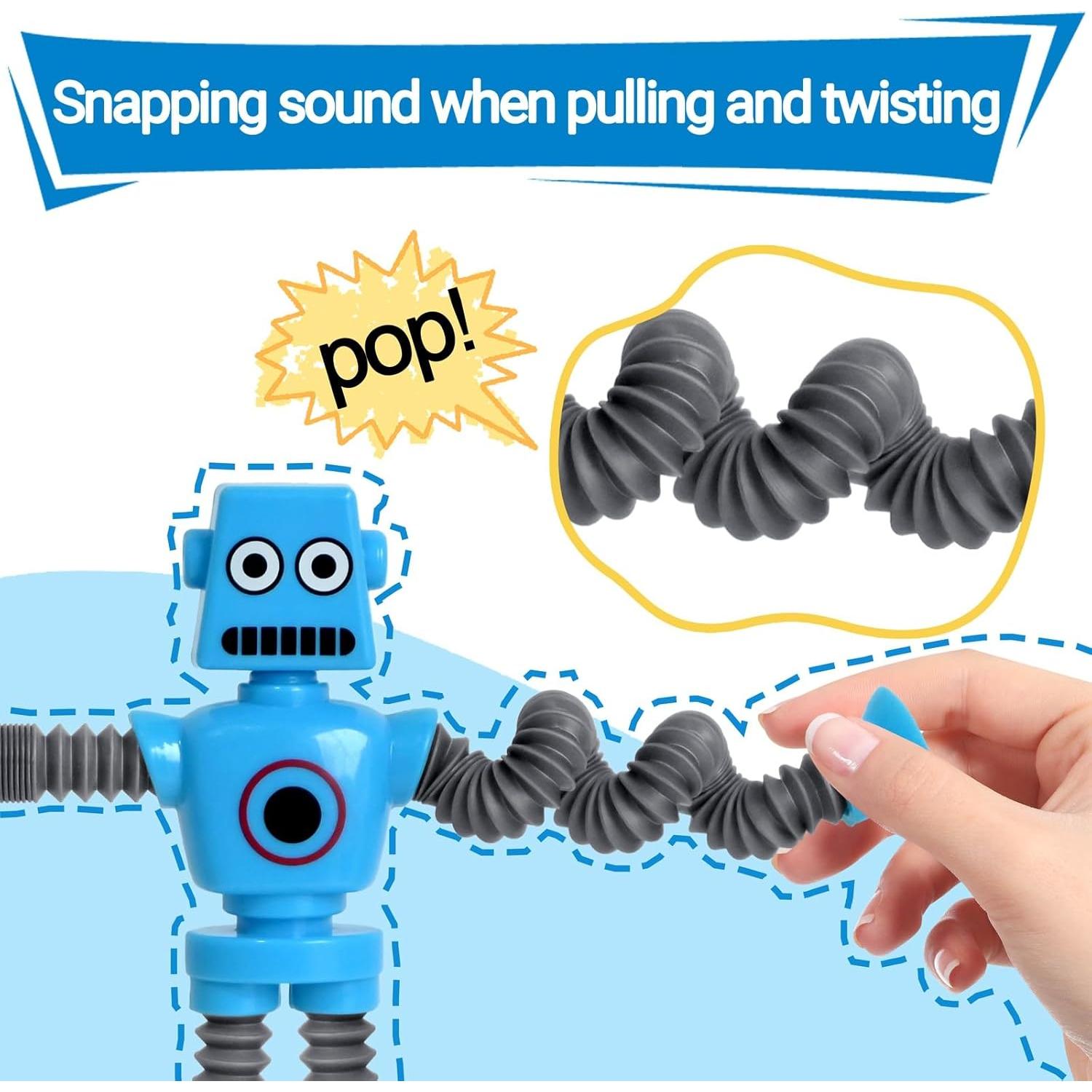 Juguetes Robot COLEGRY - Paquete de 4 Tubos Pop Antiestrés