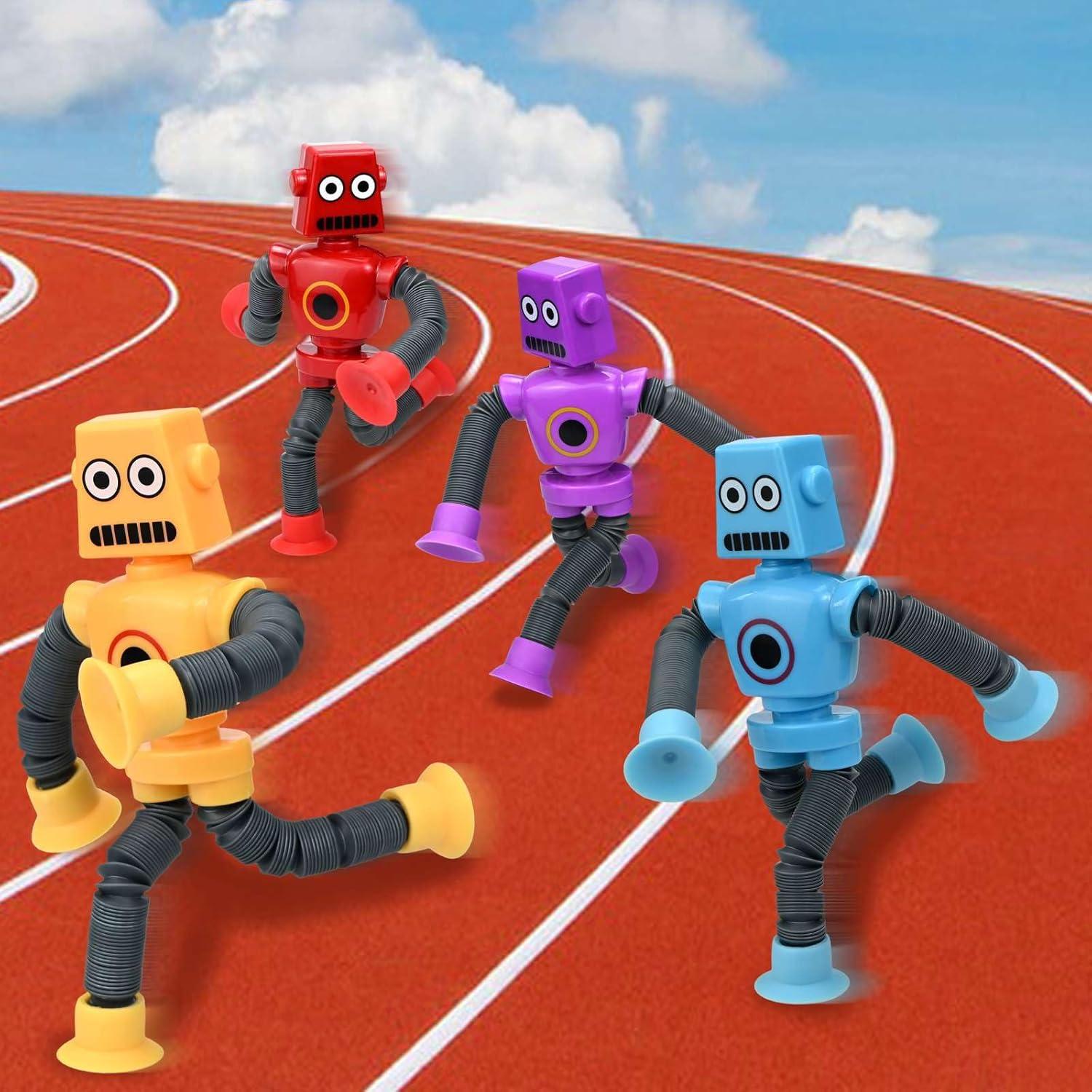 Juguetes Robot COLEGRY - Paquete de 4 Tubos Pop Antiestrés